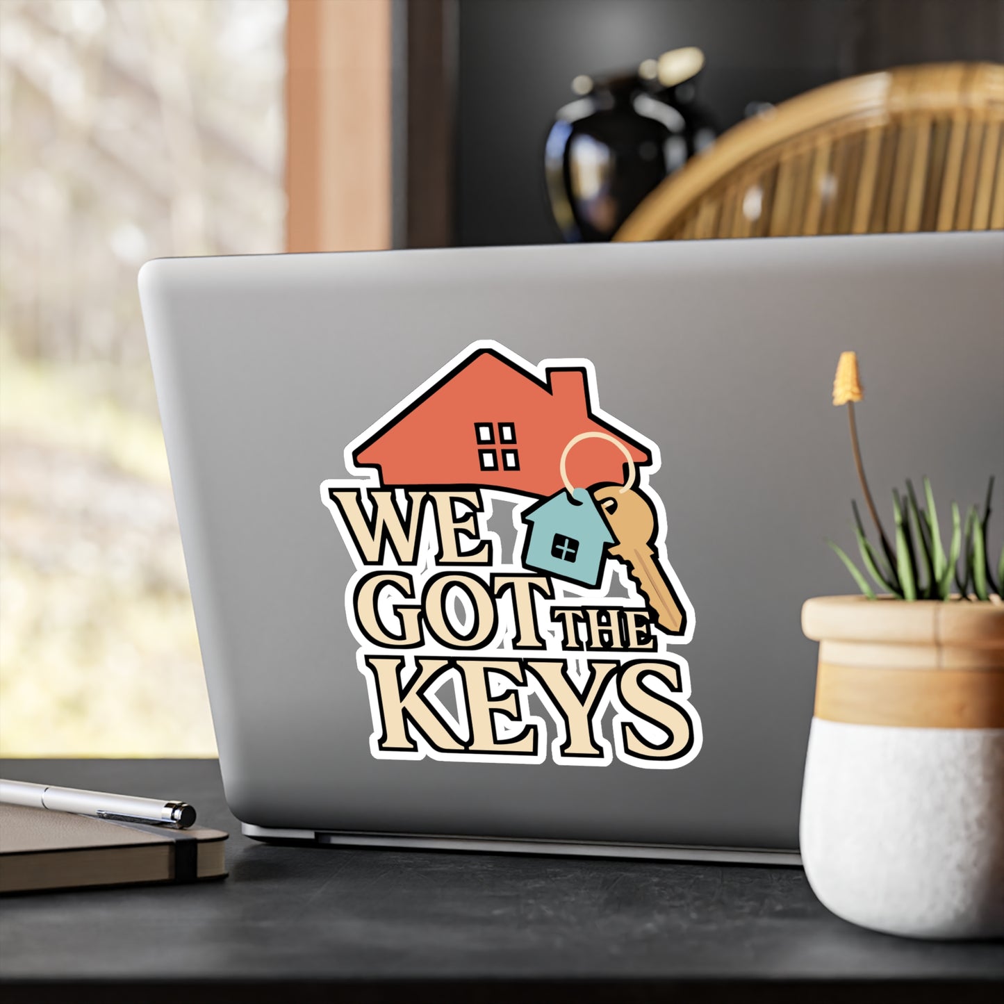 We Got The Keys – Homeowner Sticker for Car, Laptop or Water Bottle | New Home Vinyl Decal Gift