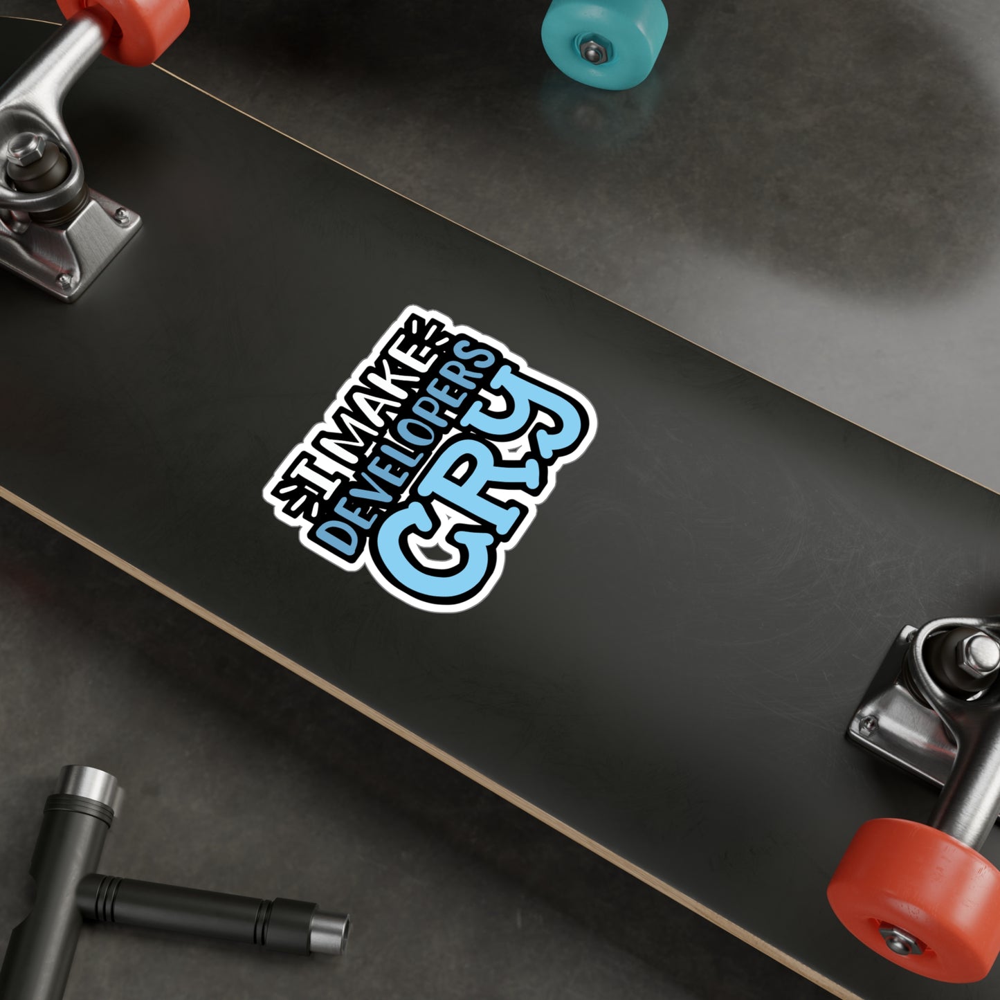 I Make Developers Cry - Sqa Sticker for Laptop Sticker. Water Bottle Sticker, Vinyl Software-quality Decal - Sqa Gift