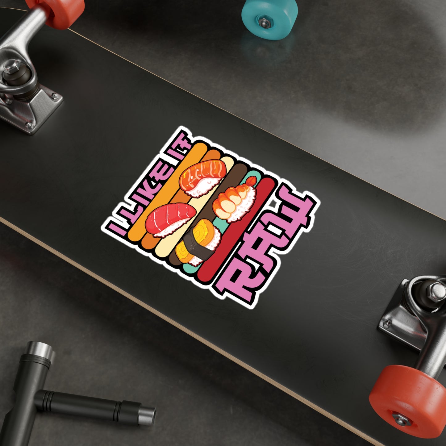 I Like It Raw - Japan Sticker for Car Window Laptop Sticker. Water Bottle Sticker, Vinyl Japanese Decal, Gift idea Sticker - Japan Gift