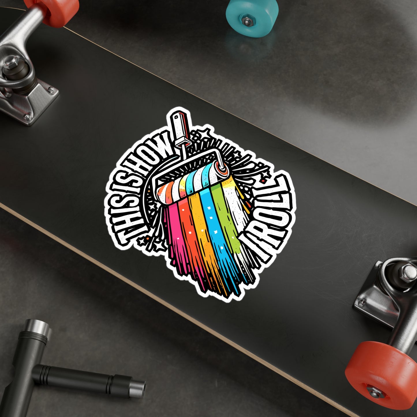 This Is How I Roll – Vinyl Decal for Car Window, Laptop & Water Bottle | Painter Gift, Painting Enthusiast Sticker