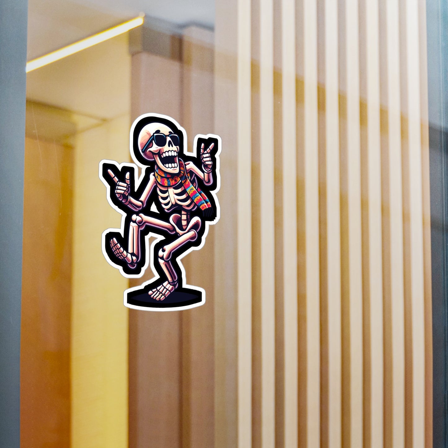 Dancing Skeleton - Skeleton Sticker for Car Window Laptop Sticker. Water Bottle Sticker, Vinyl Dancing Decal, Bones Sticker - Skeleton Gift