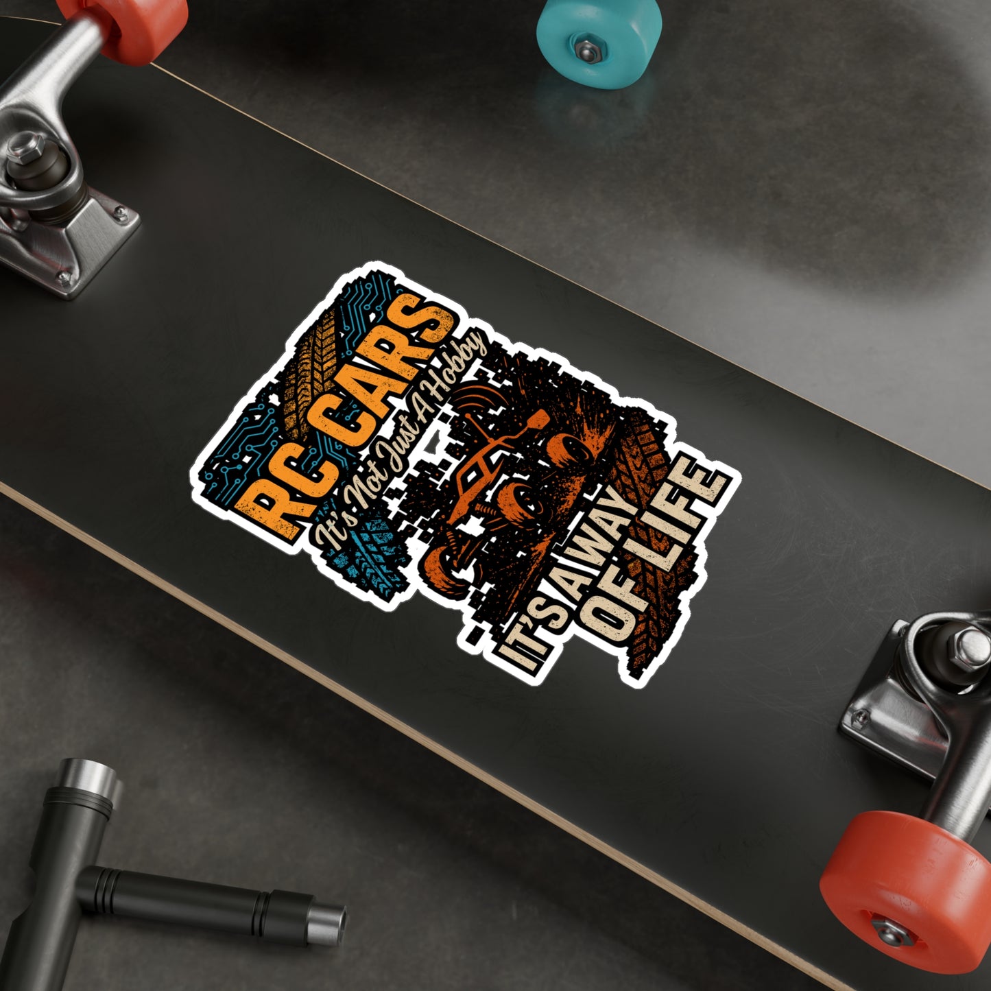 RC Cars – It’s Not Just a Hobby, It’s a Way of Life | Vinyl Sticker for Laptop or Water Bottle | Remote Control Car Gift