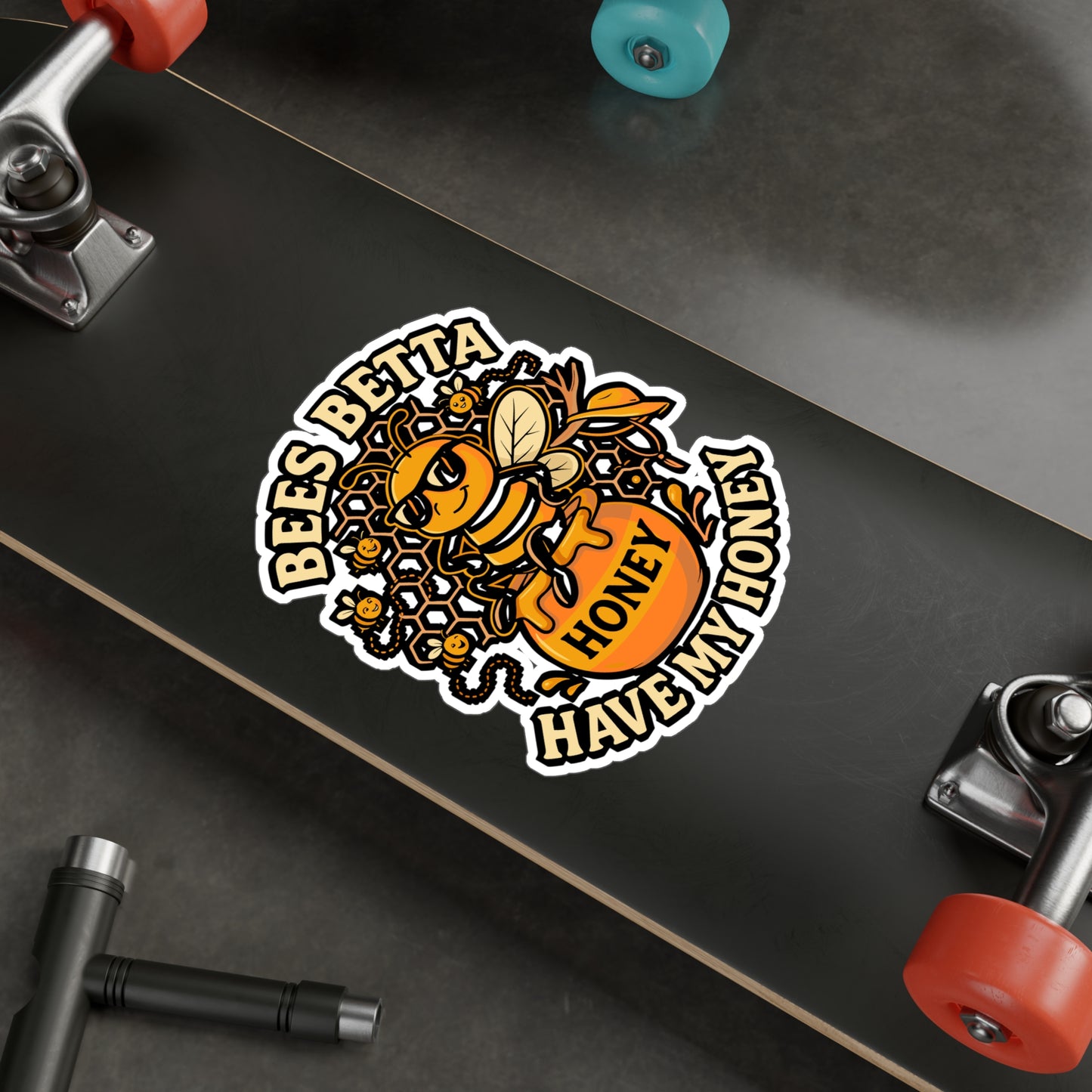 Bees Betta Have My Honey – Beekeeping Sticker for Laptop or Water Bottle | Funny Vinyl Decal Gift for Beekeepers