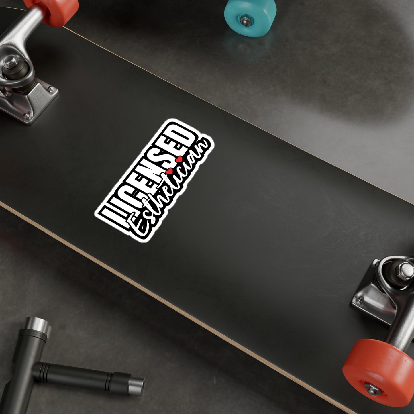 Licensed Esthetician | Beautician Sticker | Esthetician Decals | Makeup-artist Laptop Sticker | Beautician Gift | Esthetician Gift