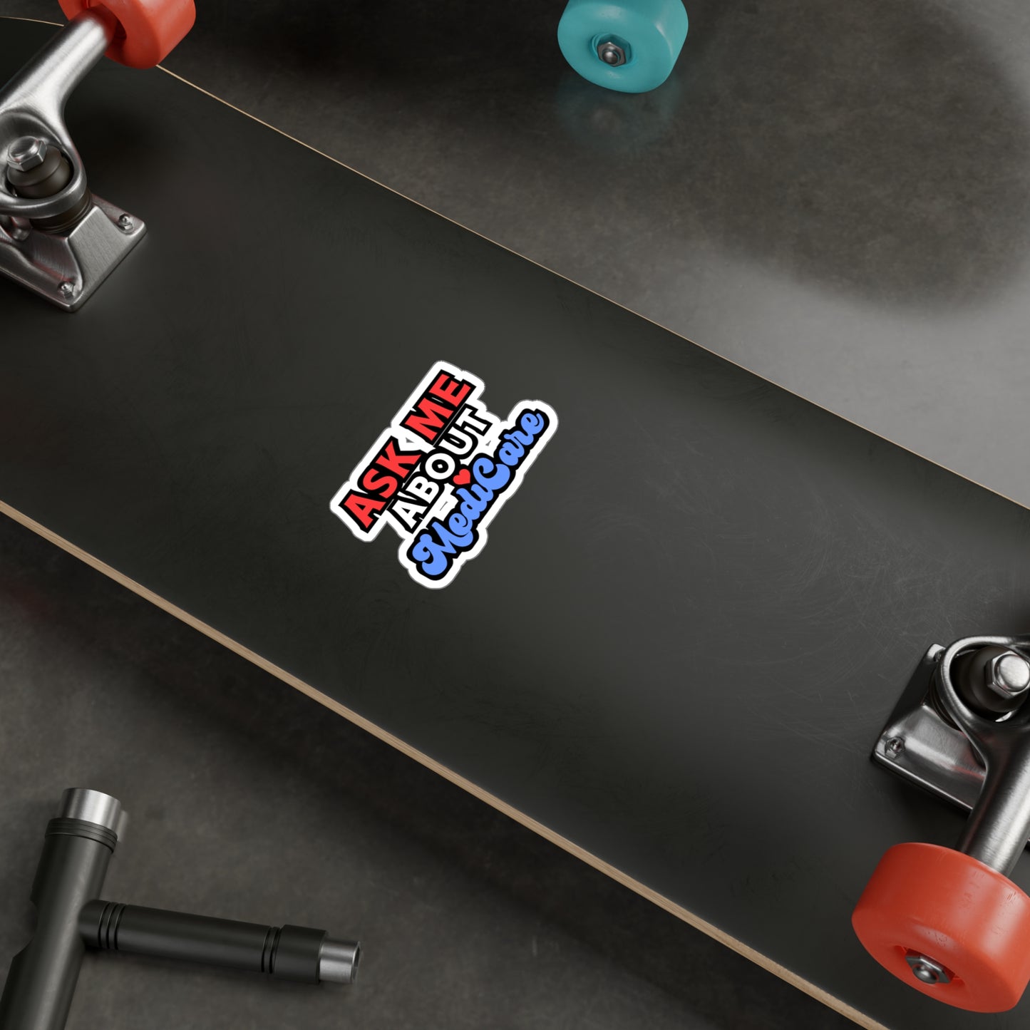 Ask Me About MediCare | Insurance-agent Sticker | Policy Decals | Premium Laptop Sticker | Insurance-agent Gift | Policy Gift