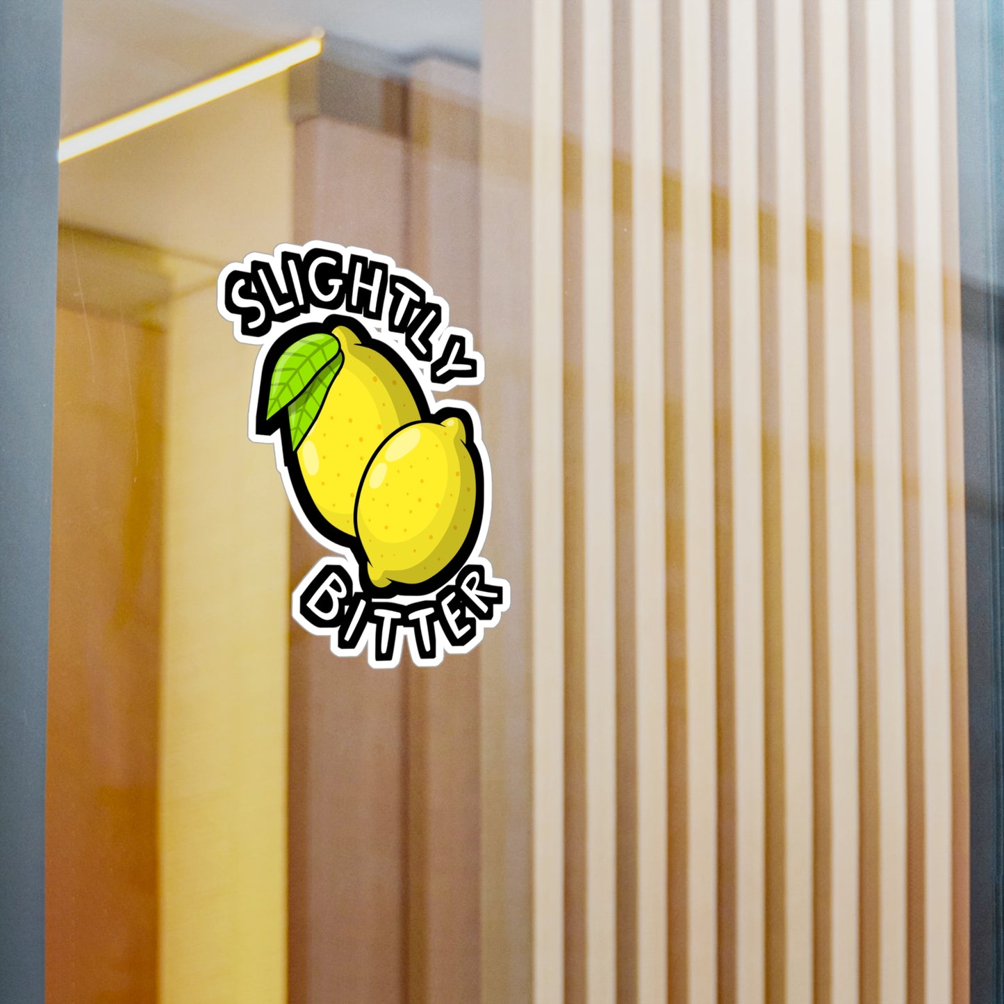 Slightly Bitter | Lemonade Sticker | Lemon Decals | Squeazy Laptop Sticker | Lemonade Gift | Lemon Gift