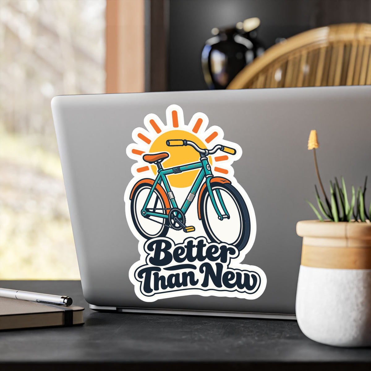 Upcycling Sticker Better Than New – Recycling Art Decals Inspired by Sustainability for Laptop and Water Bottle
