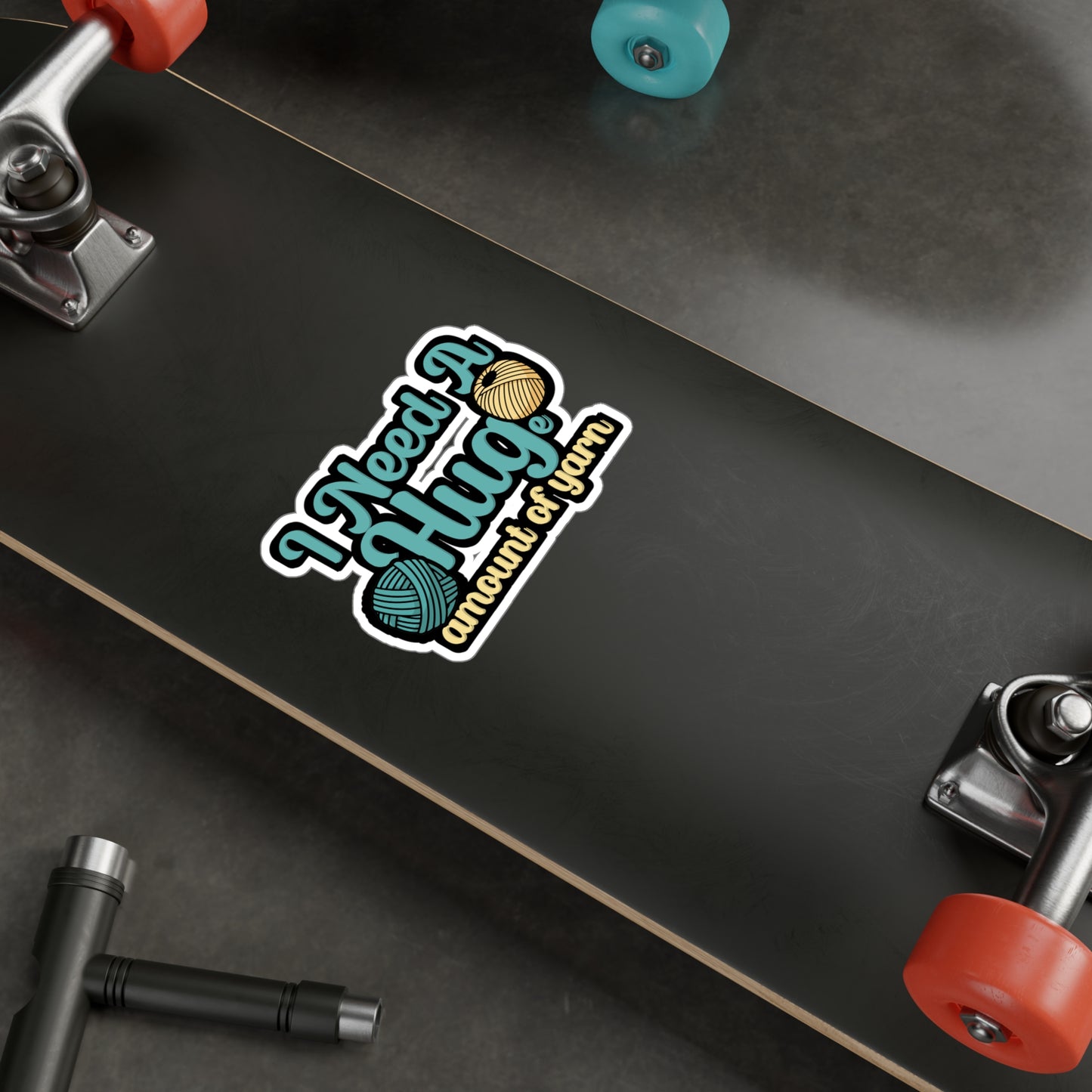 I need a huge amound if yarn - Crocheting Sticker for Wall, Laptop, Window, Truck, Car Crocheting Gift Vinyl Crocheter Decal Sticker