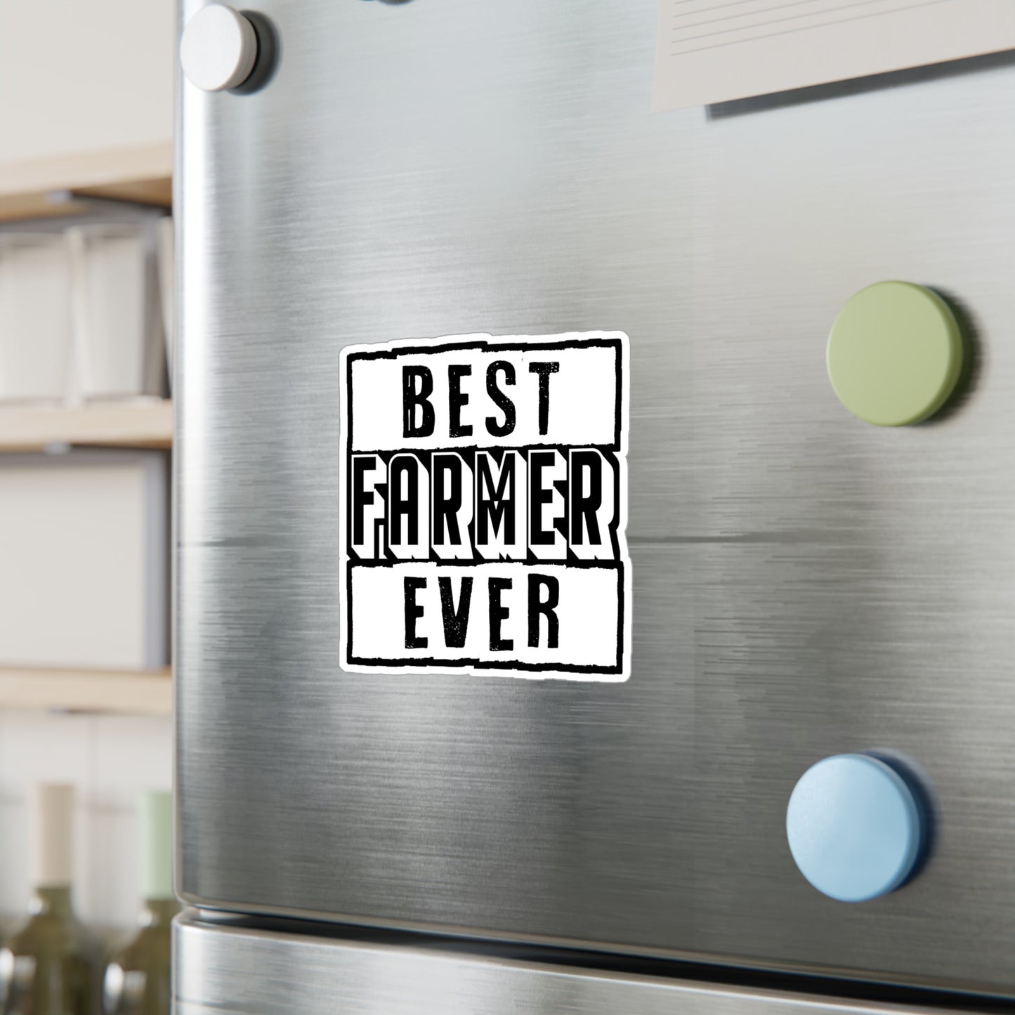 Best Farmer Ever - Farmer Sticker for Car Window Laptop Sticker. Water Bottle Sticker, Vinyl Farm Decal, Farming Sticker - Farmer Gift