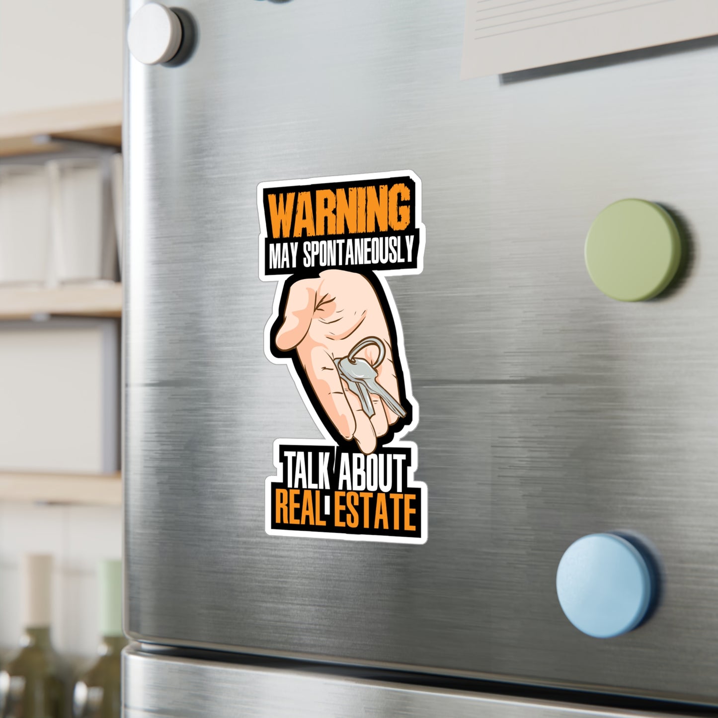 Talk About Real Estate Realtor | Realtor Sticker | Closure Decals | Real-estate Laptop Sticker | Realtor Gift | Closure Gift