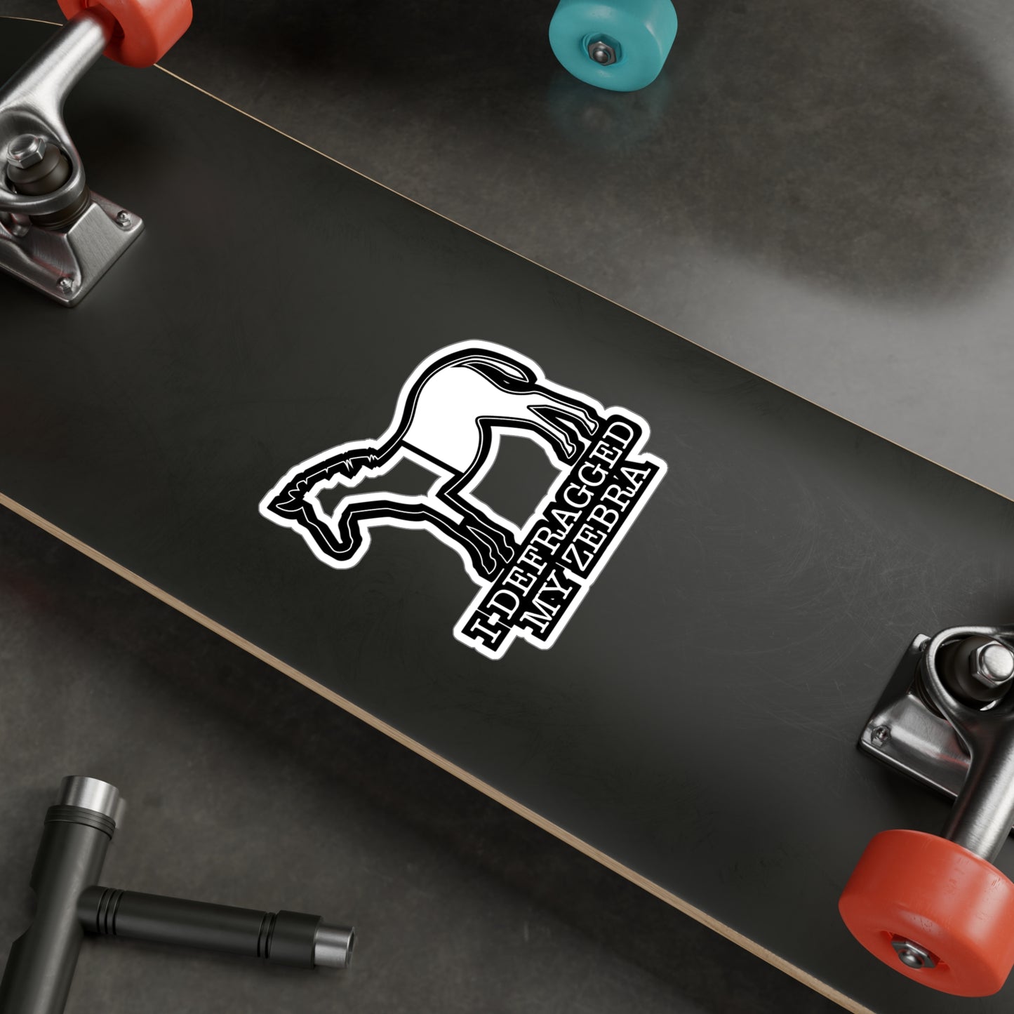 I Defragged My Zebra Programmer - Coding Sticker for Laptop Sticker. Water Bottle Sticker, Vinyl Programmer Decal - Coding Gift