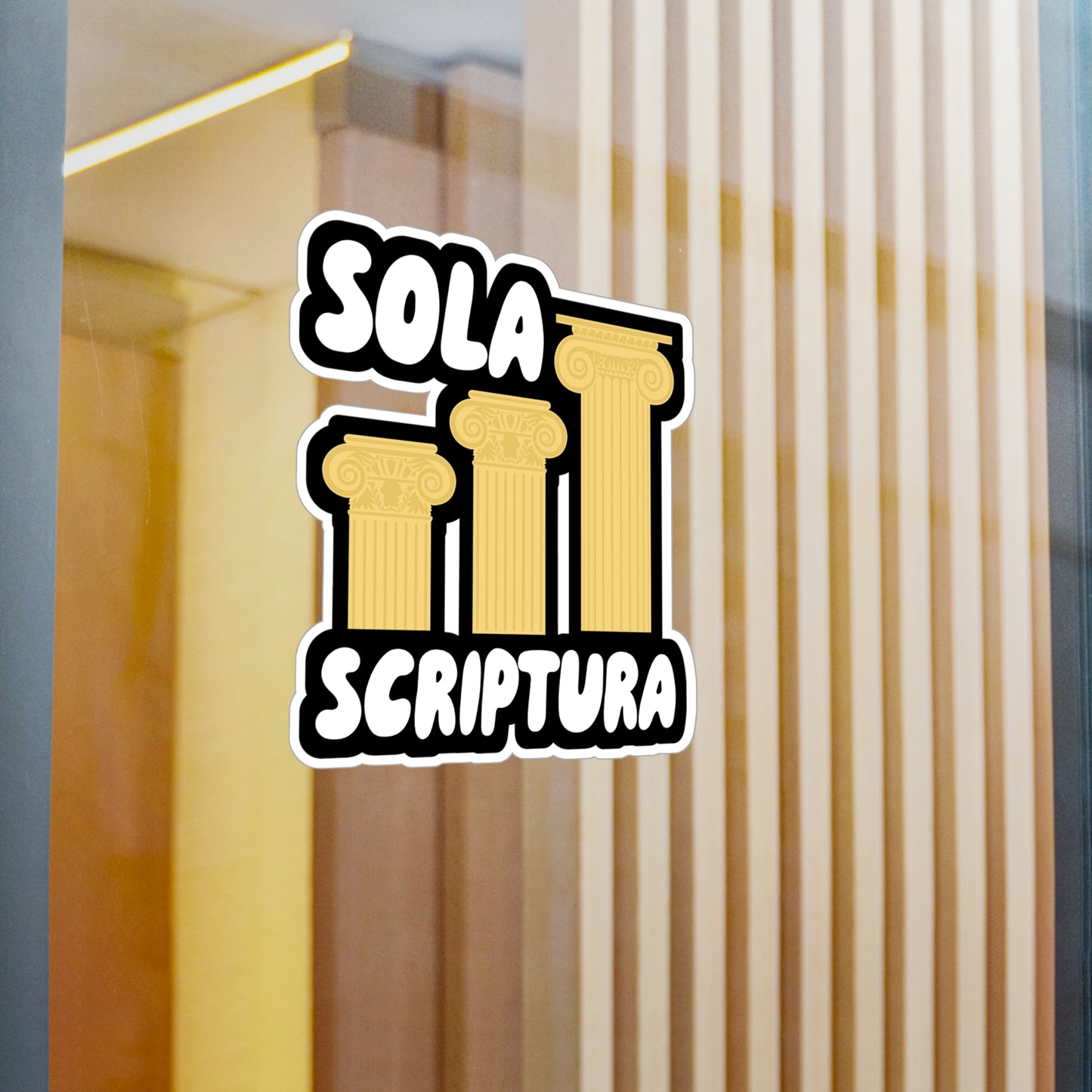 Sola Scriptura - Theology Sticker for Wall, Laptop, Window, Truck, Car Theology Gift Vinyl Christian Decal Sticker