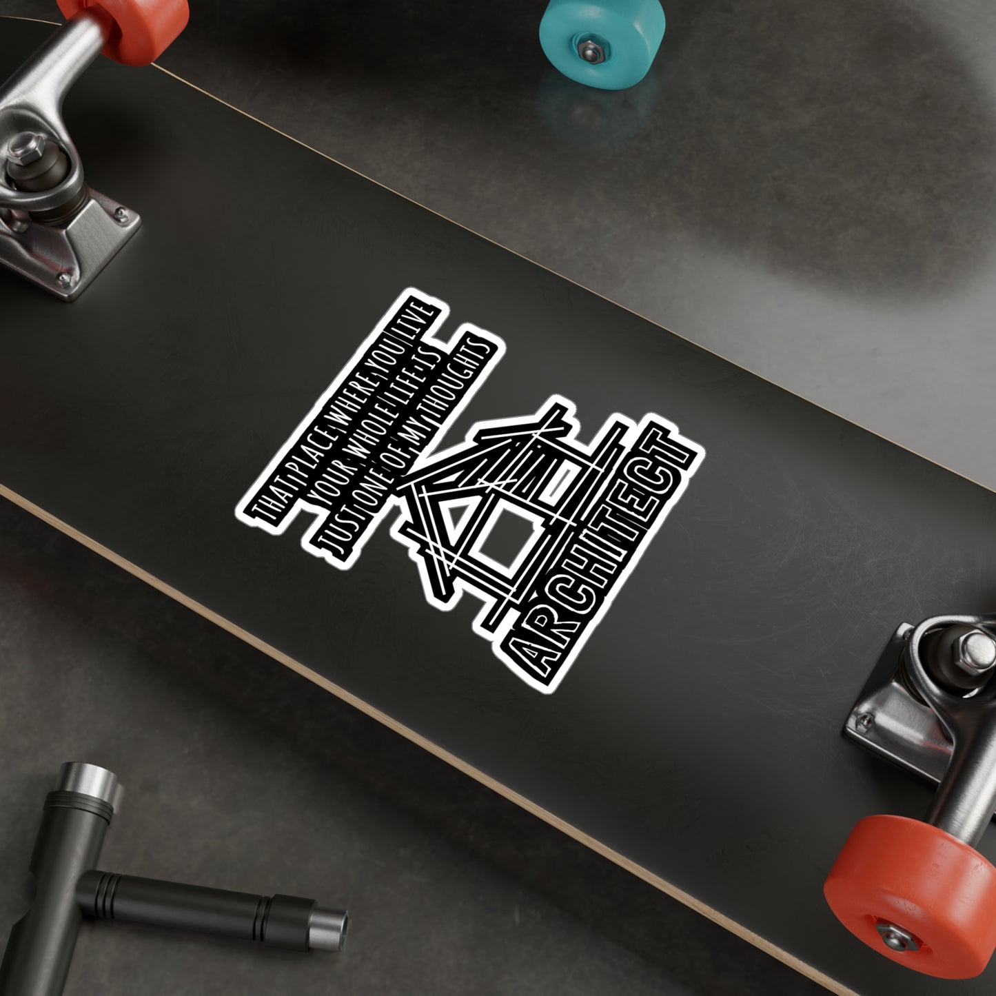 Just One Of My Thoughts Architect - Architecture Sticker for Car Laptop Sticker. Water Bottle Sticker, Vinyl Studio Decal - Architecture Gift