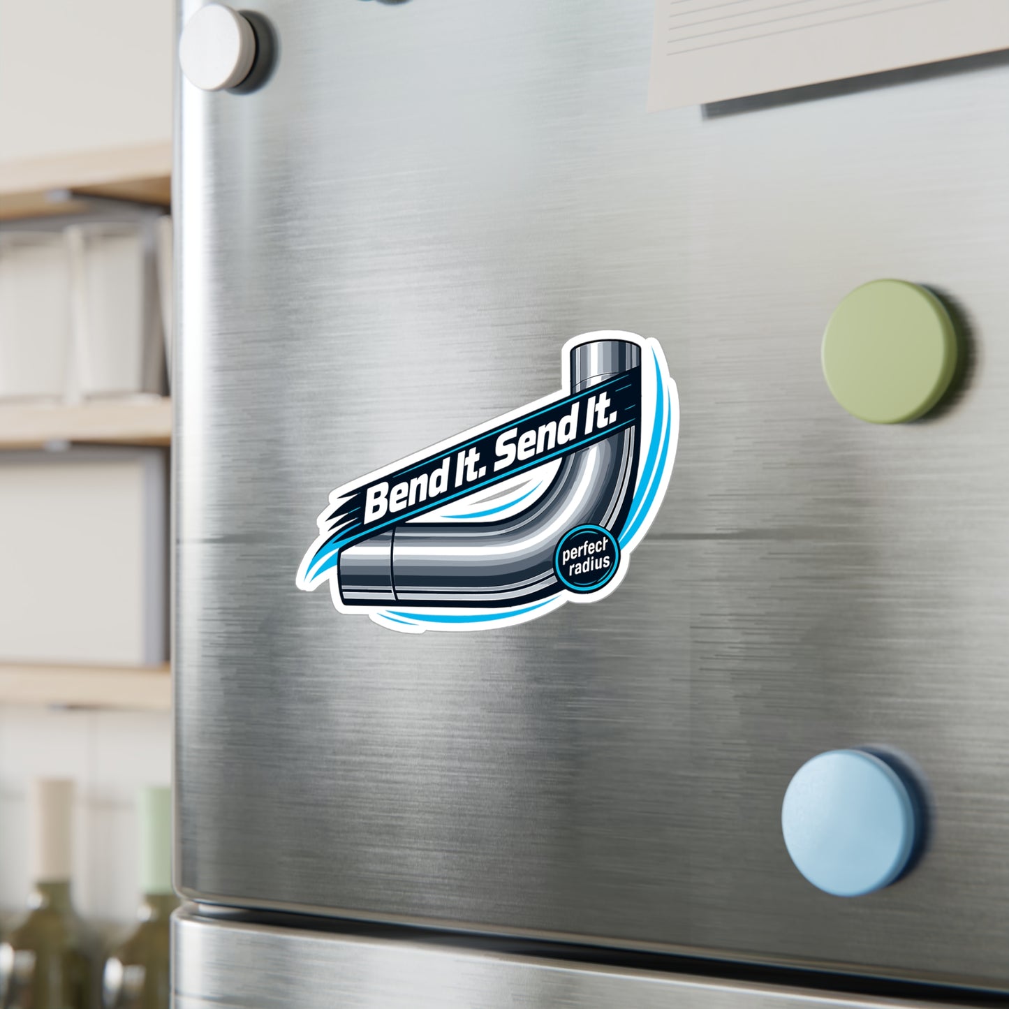 Electrician Sticker Bend It. Send It. Funny Cable Wire Stripper Design, Waterproof Vinyl decals for Laptop Toolbox
