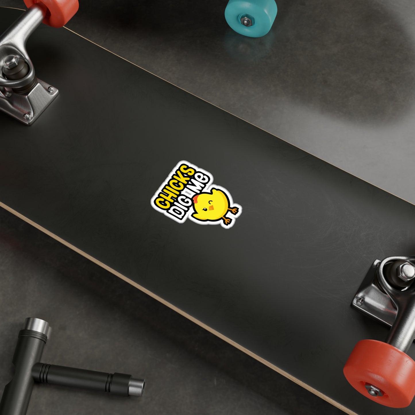 Chicks dig me - Farmer Sticker for Wall, Laptop, Window, Truck, Car Farmer Gift Vinyl Funny Decal Sticker