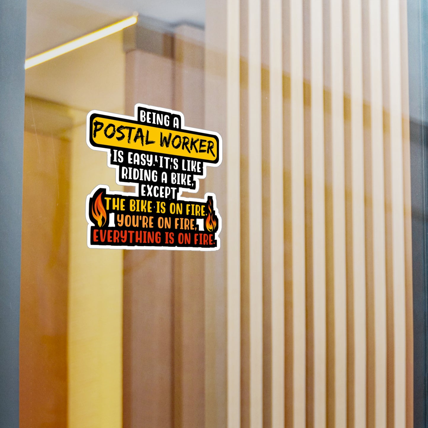 Being A Postal Worker Is Easy | Postal worker Sticker | Funny postal worker Decals | Postal worker Gift