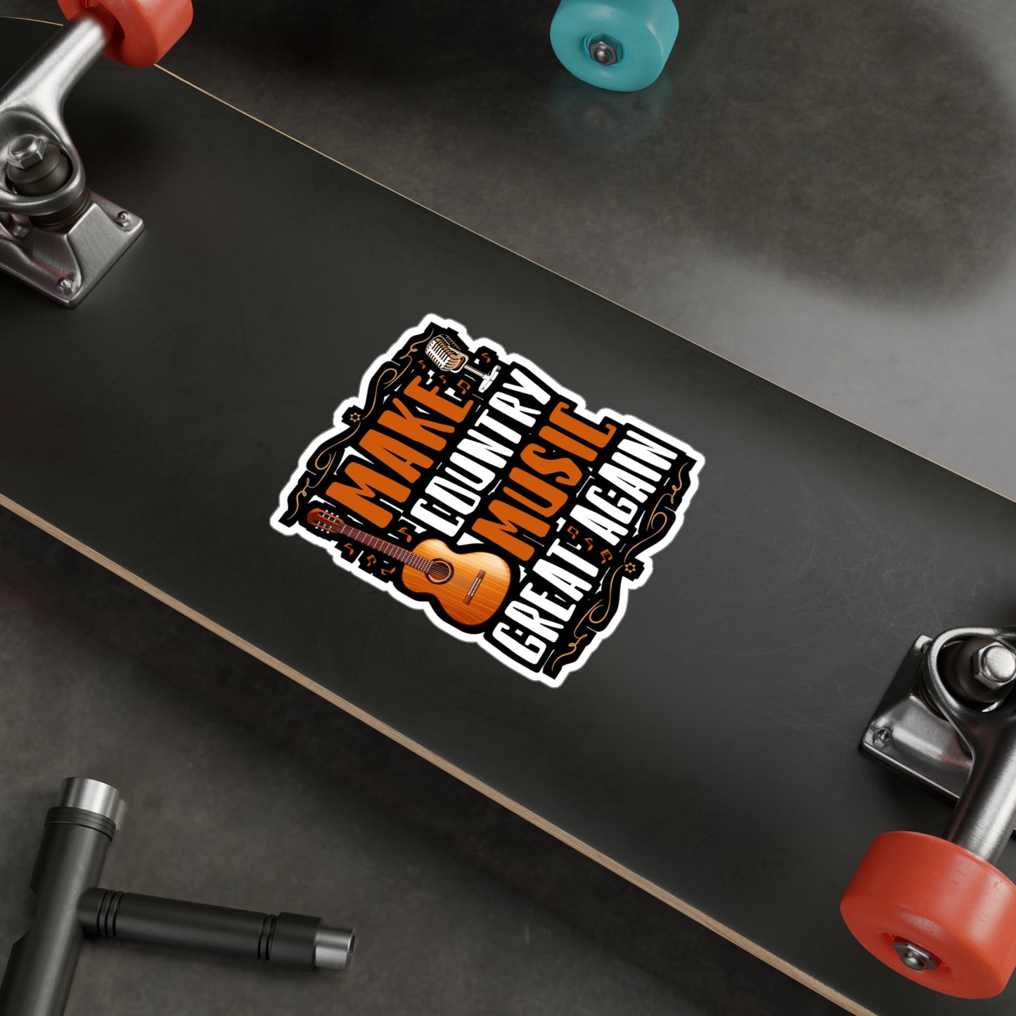 Make Country Music Great Again - Country Sticker for Laptop Sticker. Water Bottle Sticker, Vinyl Country music Decal - Country Gift