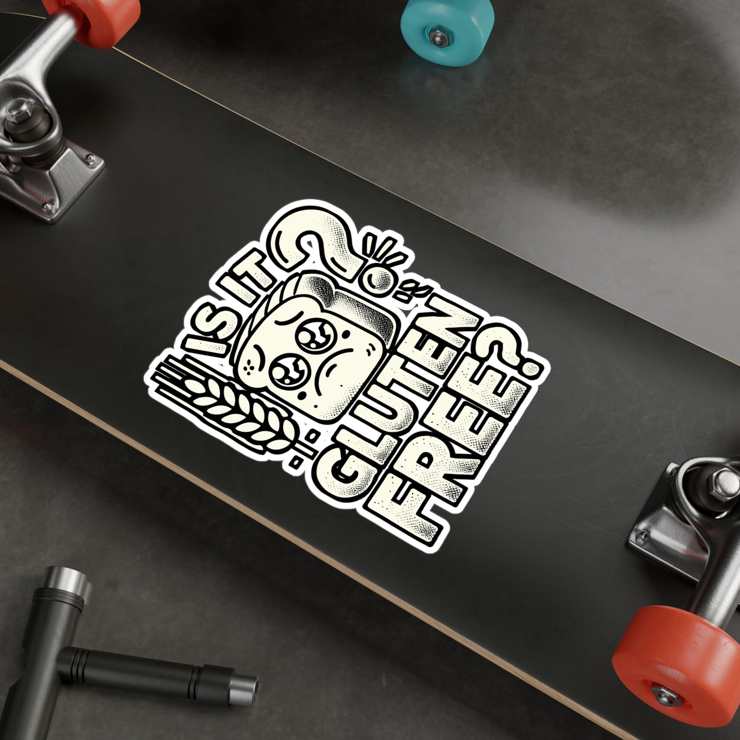 Is It Gluten Free? – Vinyl Celiac Decal for Car Window, Laptop & Water Bottle | Gluten Awareness Gift