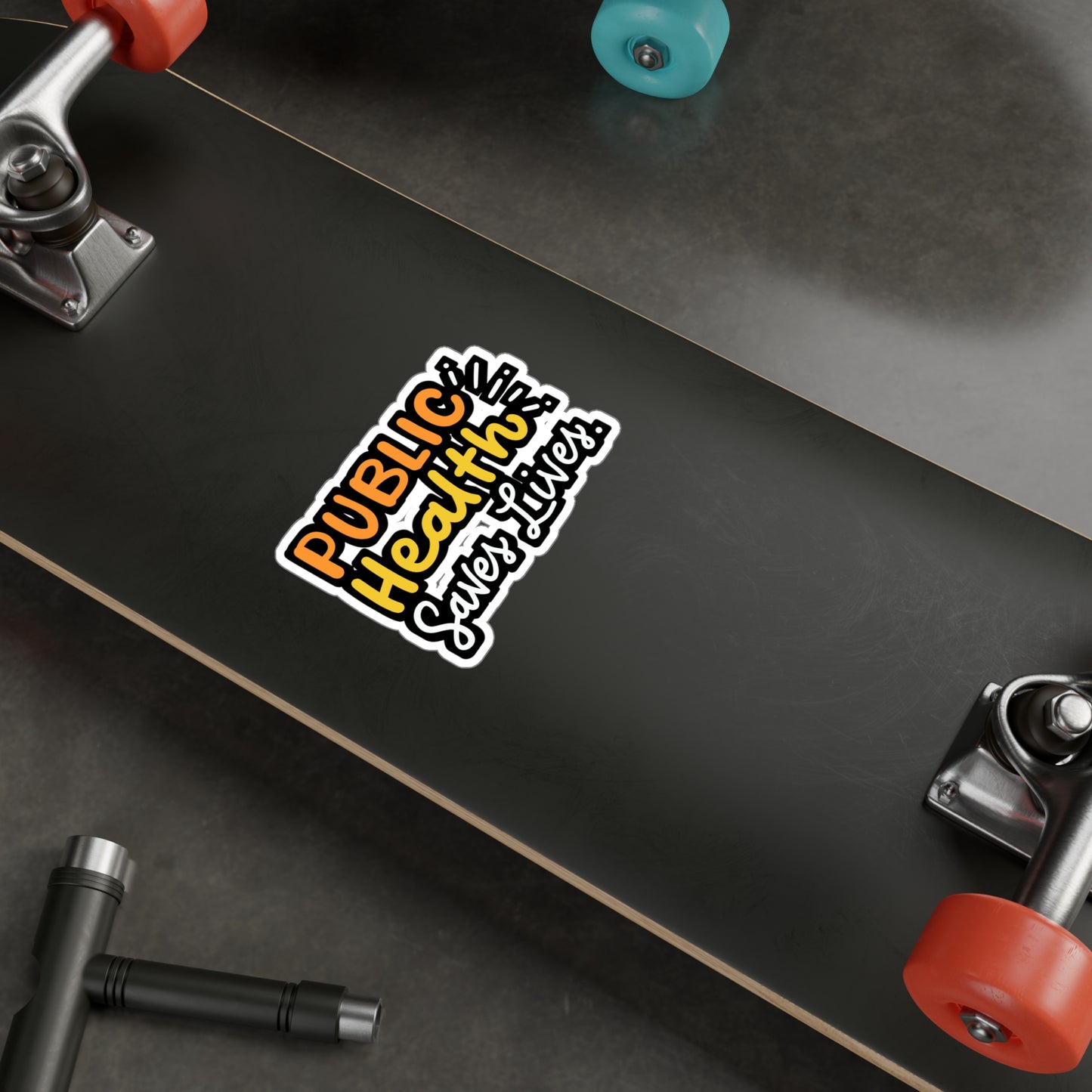 Public Health Saves Lives - Healthcare Sticker for Laptop Sticker. Water Bottle Sticker, Vinyl Public-health Decal - Healthcare Gift