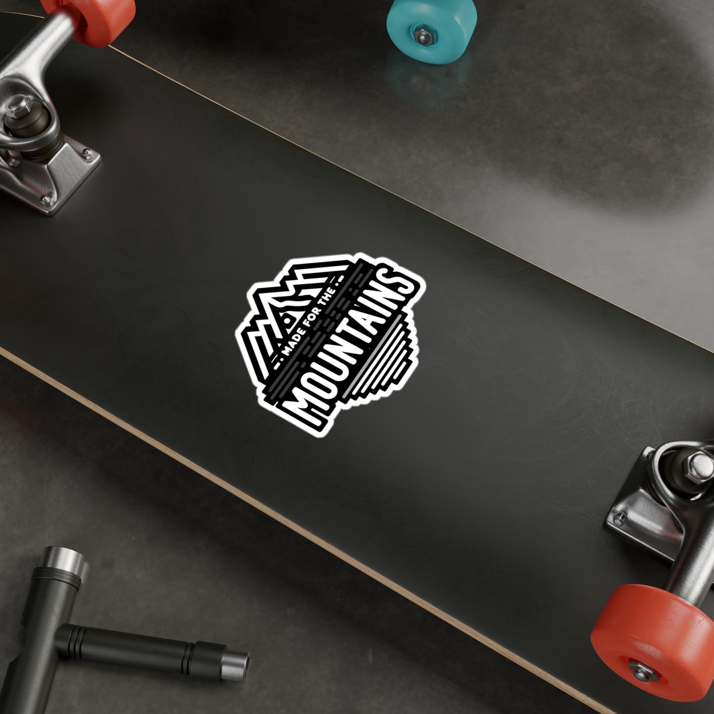 Made For The Mountains - Hiking Sticker for Laptop Sticker. Water Bottle Sticker, Vinyl Hiker Decal - Hiking Gift