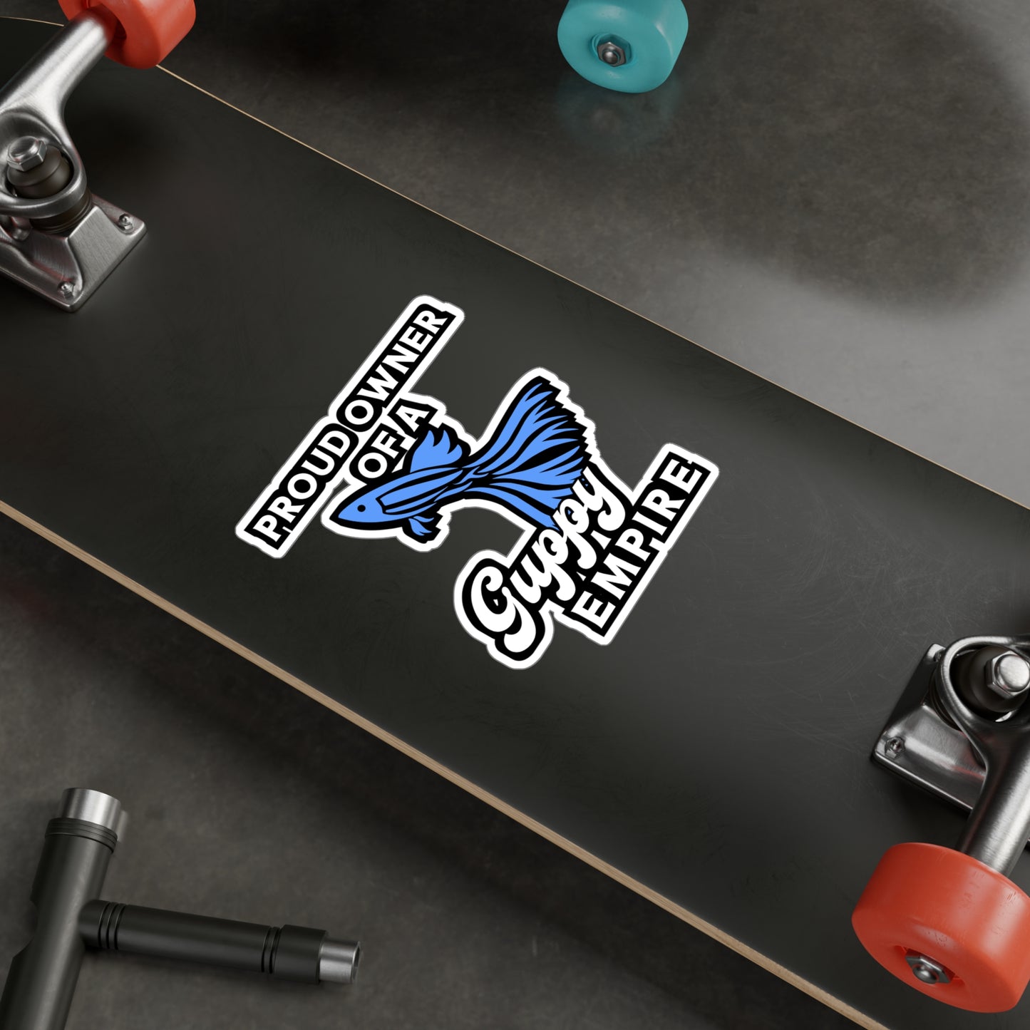 Proud Owner of A Guppy Empire | Guppy Sticker | Aquarist Decals | Aquascaping Laptop Sticker | Guppy Gift | Aquarist Gift