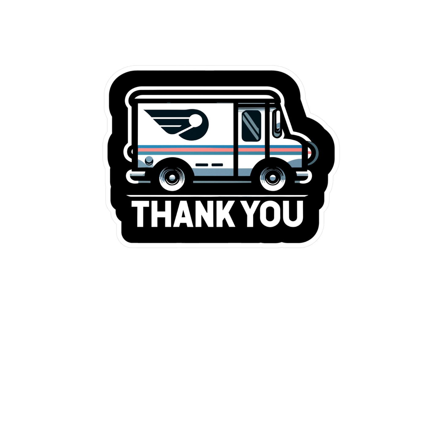 Thank You - Postal worker Sticker for Laptop Sticker. Water Bottle Sticker, Vinyl Funny postal worker Decal - Postal worker Gift