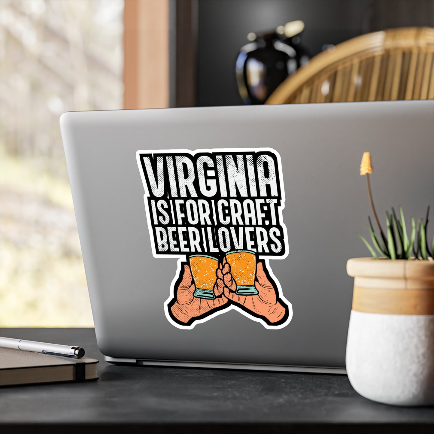 Virginia Is For Craft Beer Lovers - Craft-beer Sticker for Laptop Sticker. Water Bottle Sticker, Vinyl Virginia Decal - Craft-beer Gift