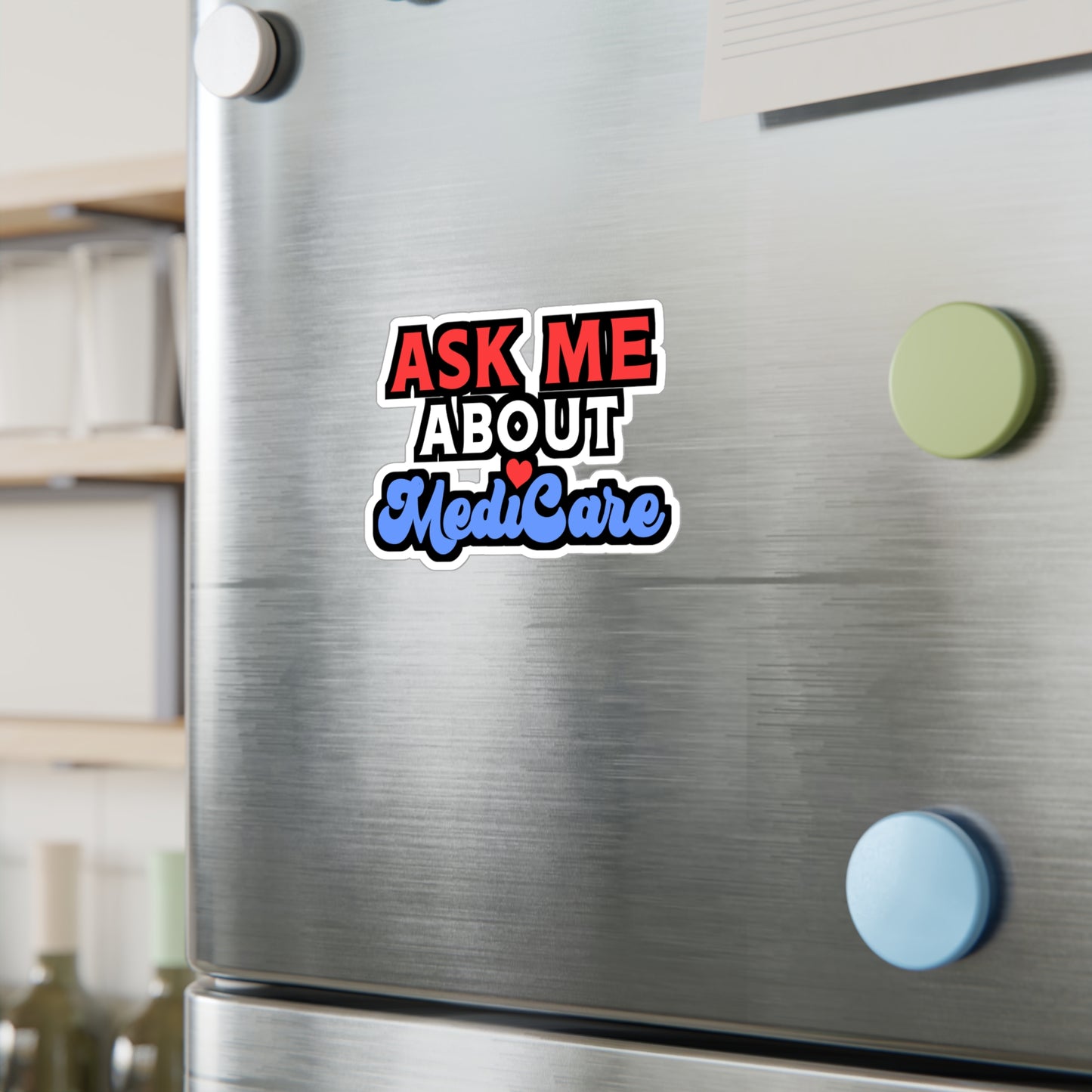 Ask Me About MediCare | Insurance-agent Sticker | Policy Decals | Premium Laptop Sticker | Insurance-agent Gift | Policy Gift
