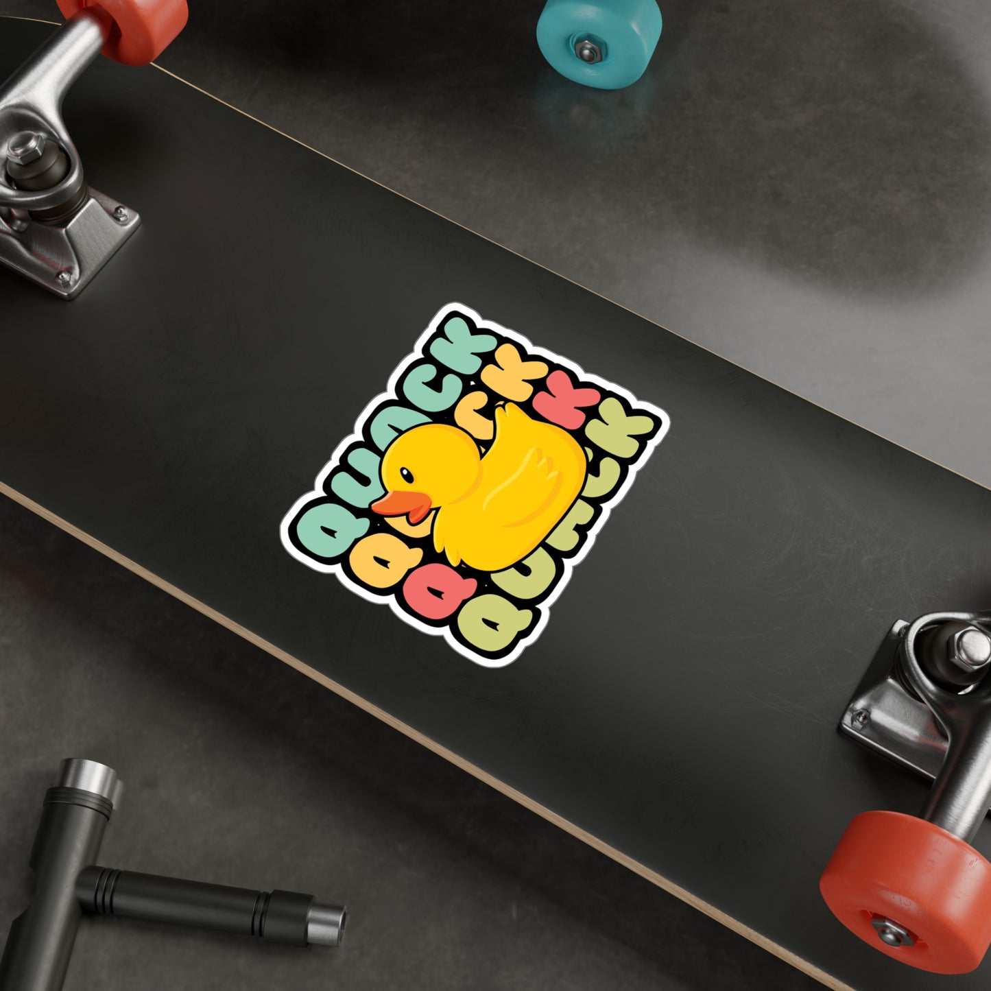 Quack Duck - Quack Sticker for Car Window Laptop Sticker. Water Bottle Sticker, Vinyl Rubber duck Decal, Geeky Sticker - Quack Gift