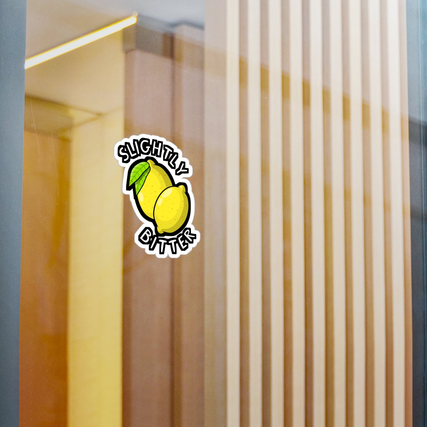 Slightly Bitter | Lemonade Sticker | Lemon Decals | Squeazy Laptop Sticker | Lemonade Gift | Lemon Gift