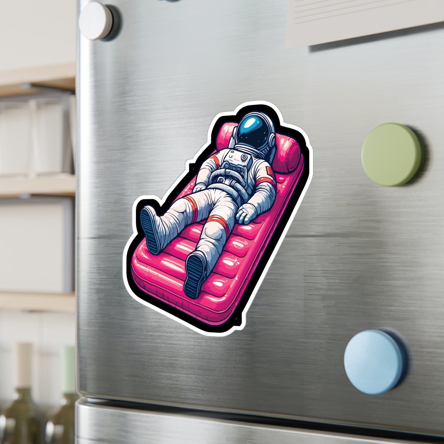 Vacation Astronaut - Astronaut Sticker for Laptop Sticker. Water Bottle Sticker, Vinyl Vacation Decal - Astronaut Gift