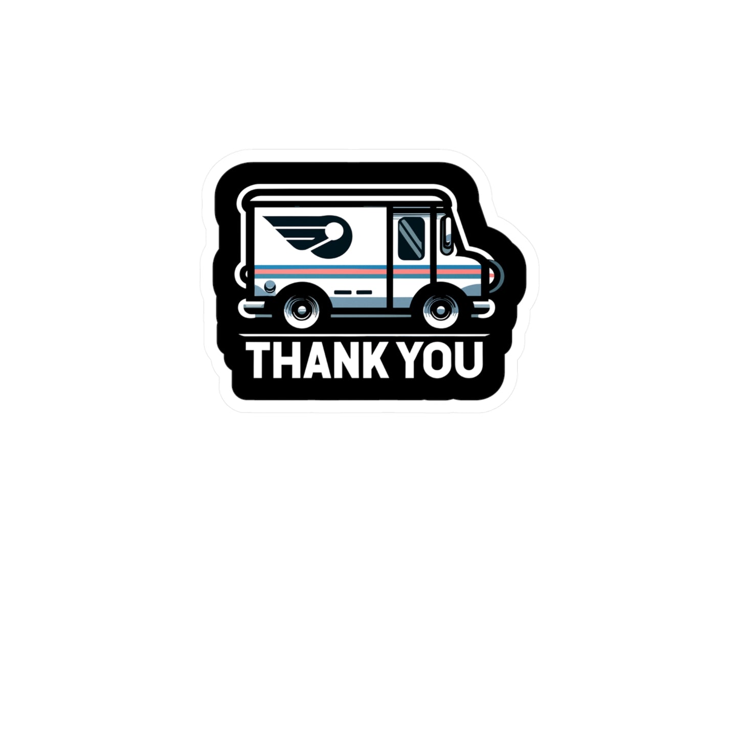 Thank You - Postal worker Sticker for Laptop Sticker. Water Bottle Sticker, Vinyl Funny postal worker Decal - Postal worker Gift