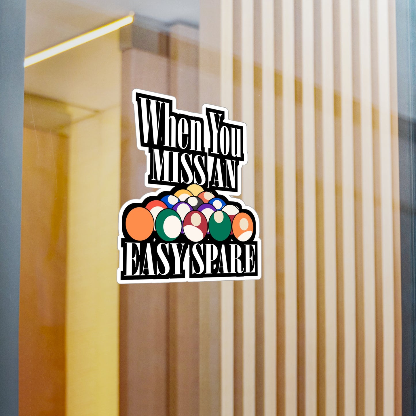 When You Miss An Easy Spare Bowling - Bowling Sticker for Laptop Sticker. Water Bottle Sticker, Vinyl Ten-pin Decal - Bowling Gift