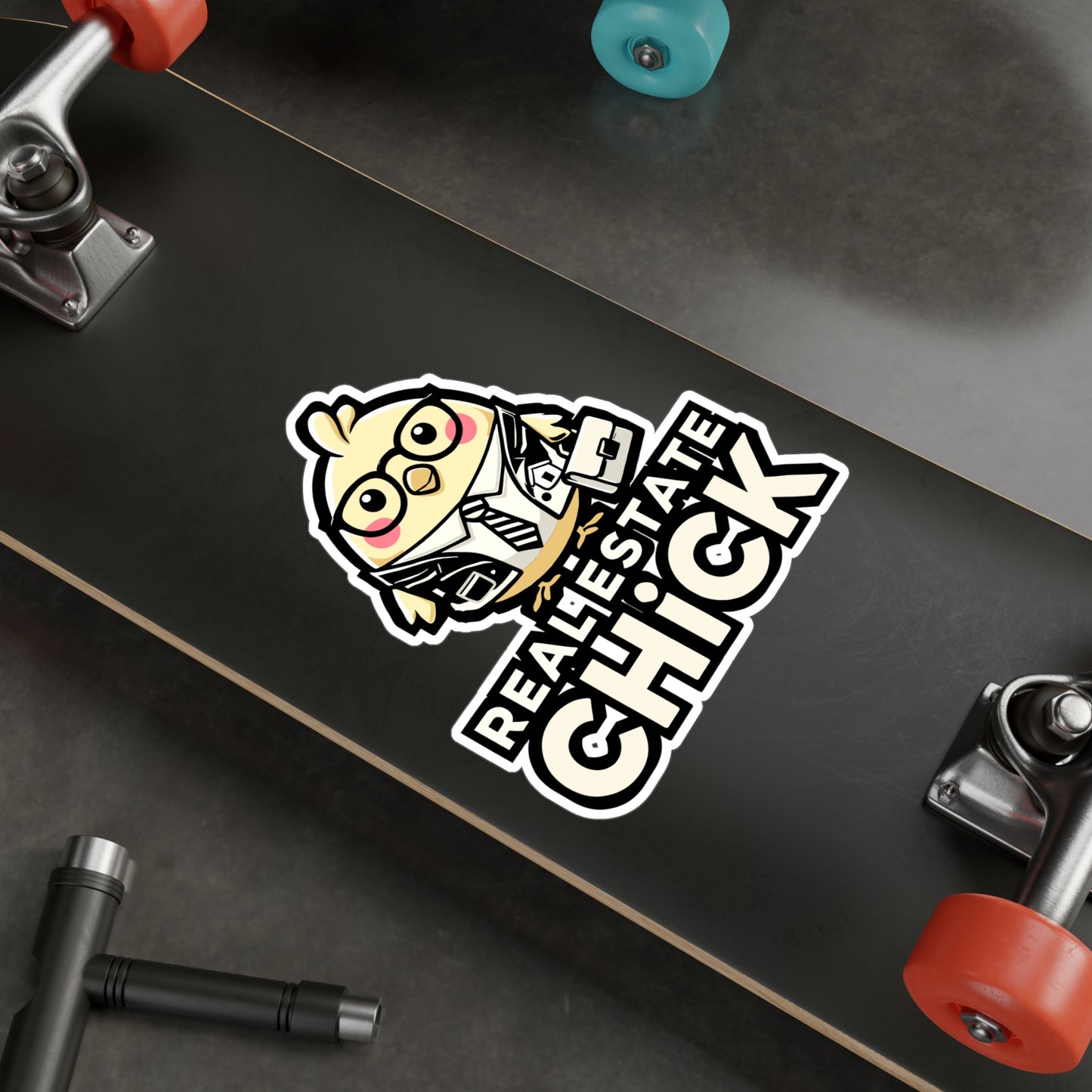 Real Estate Chick - Realtor Sticker for Laptop Sticker. Water Bottle Sticker, Vinyl Real estate Decal - Realtor Gift