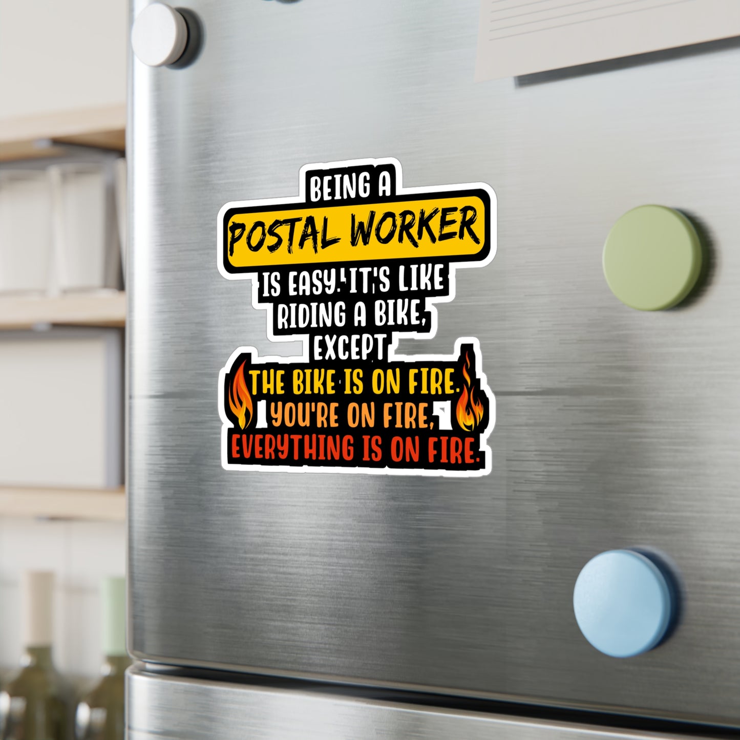 Being A Postal Worker Is Easy | Postal worker Sticker | Funny postal worker Decals | Postal worker Gift