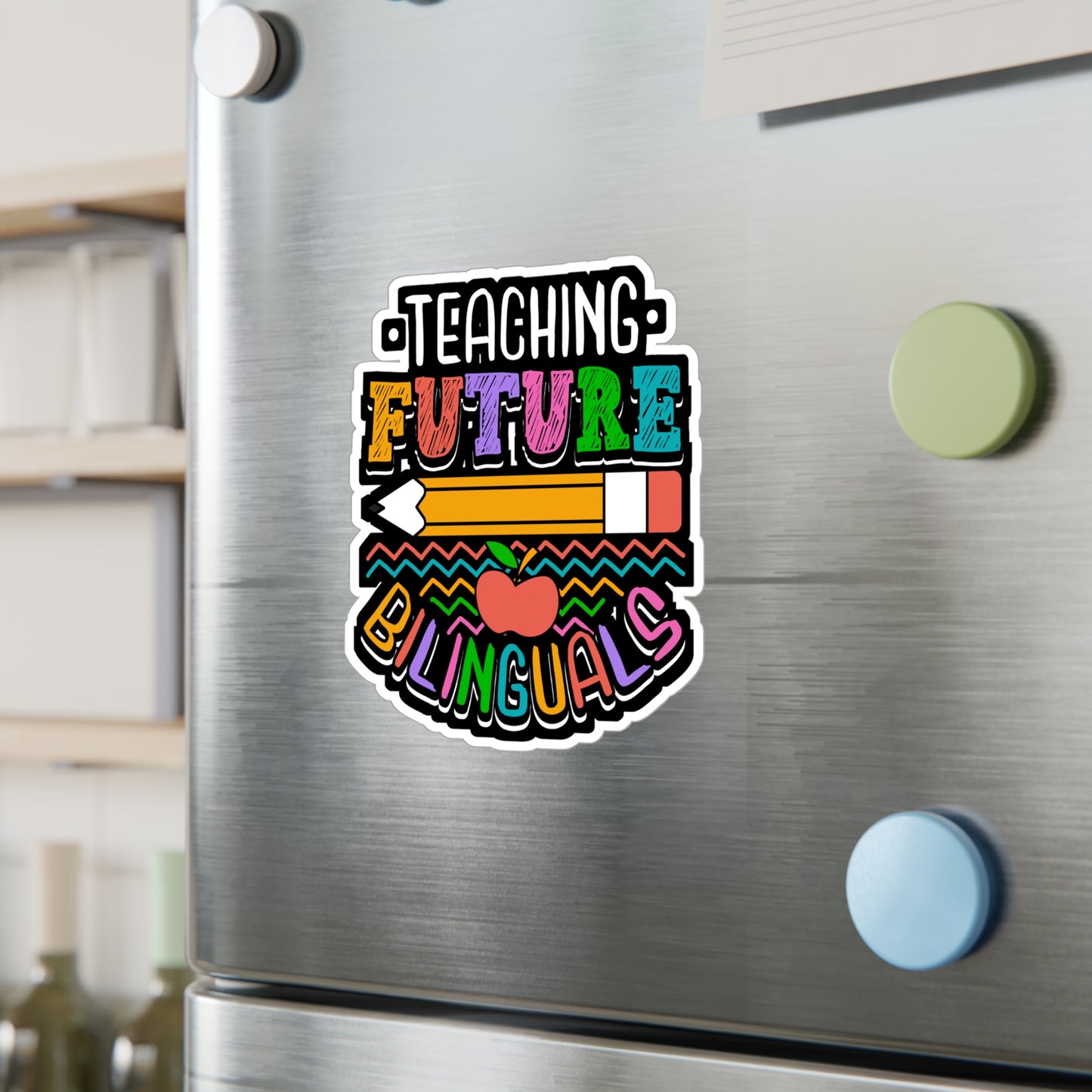 Teaching Future Bilinguals - Spanish Sticker for Laptop Sticker. Water Bottle Sticker, Vinyl Bilingual Decal - Spanish Gift