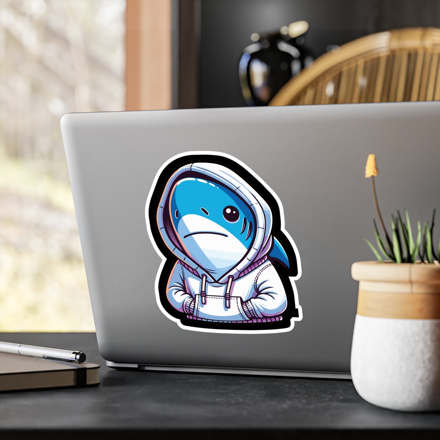 Cool Shark - Cool Sticker for Car Window Laptop Sticker. Water Bottle Sticker, Vinyl Shark Decal, Hoodie Sticker - Cool Gift