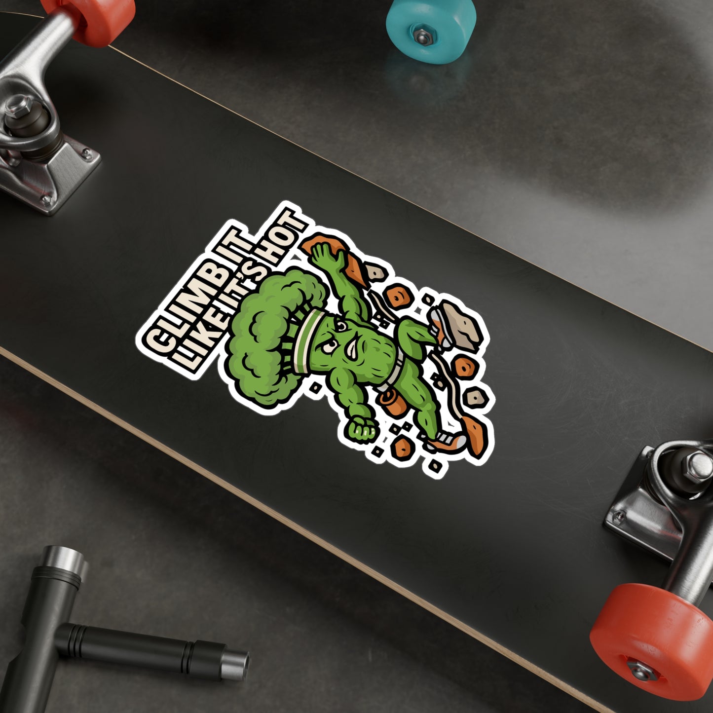 Climb it like it’s hot - Climbing Sticker for Water Bottle, Laptop – Gift for Climbers, Adventure Lovers, Outdoor Enthusiasts