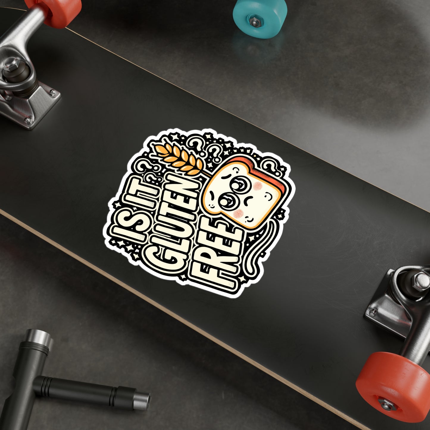 Is It Gluten Free? – Vinyl Celiac Decal for Car Window, Laptop & Water Bottle | Fun Gluten Awareness Gift