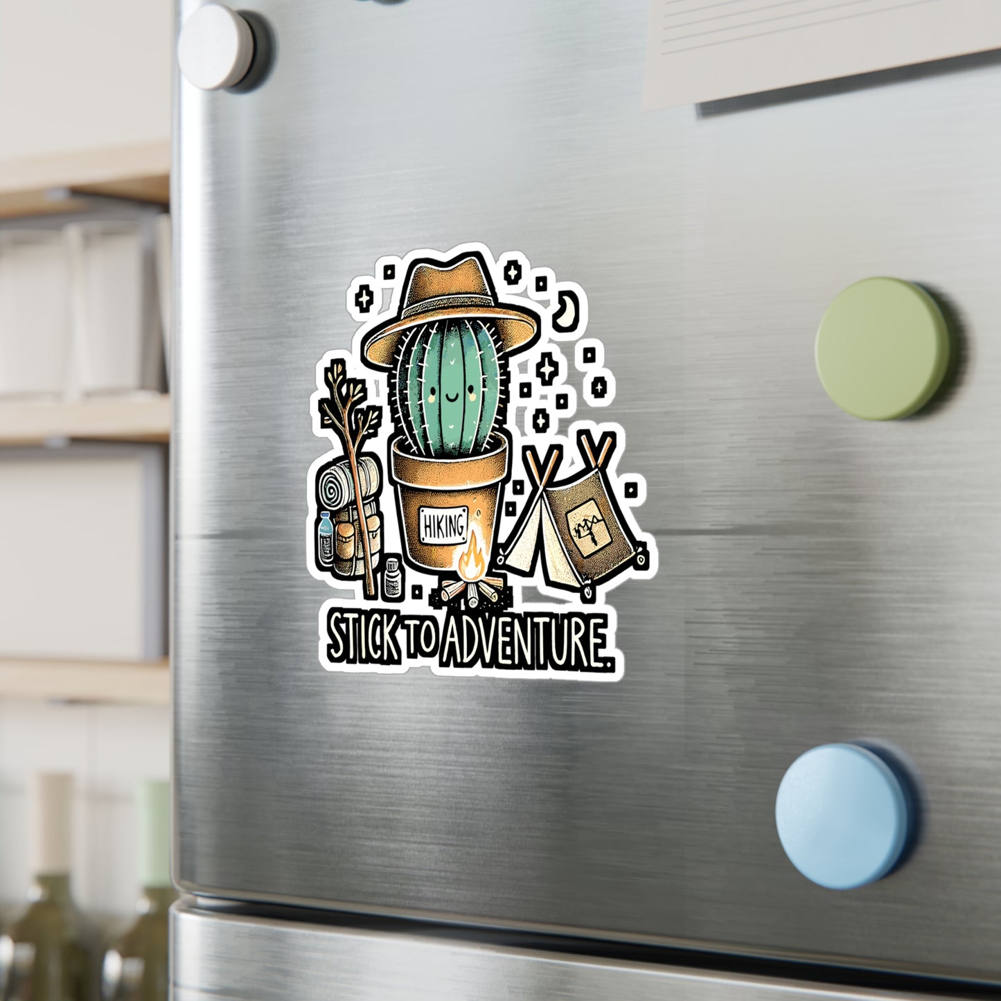 Stick to Adventure – Adventure Sticker for Laptop, Water Bottle & Hiking Lover Gifts