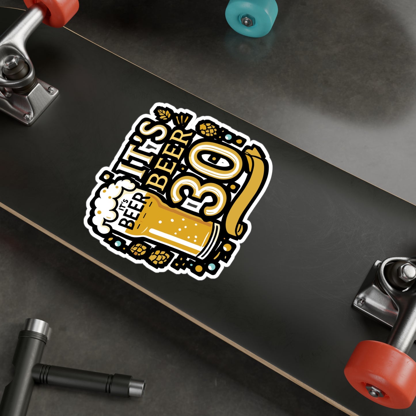 It's Beer 30 - Beer Sticker for Car Window Laptop Sticker. Water Bottle Sticker, Vinyl Craft beer Decal, Funny beer Sticker - Beer Gift