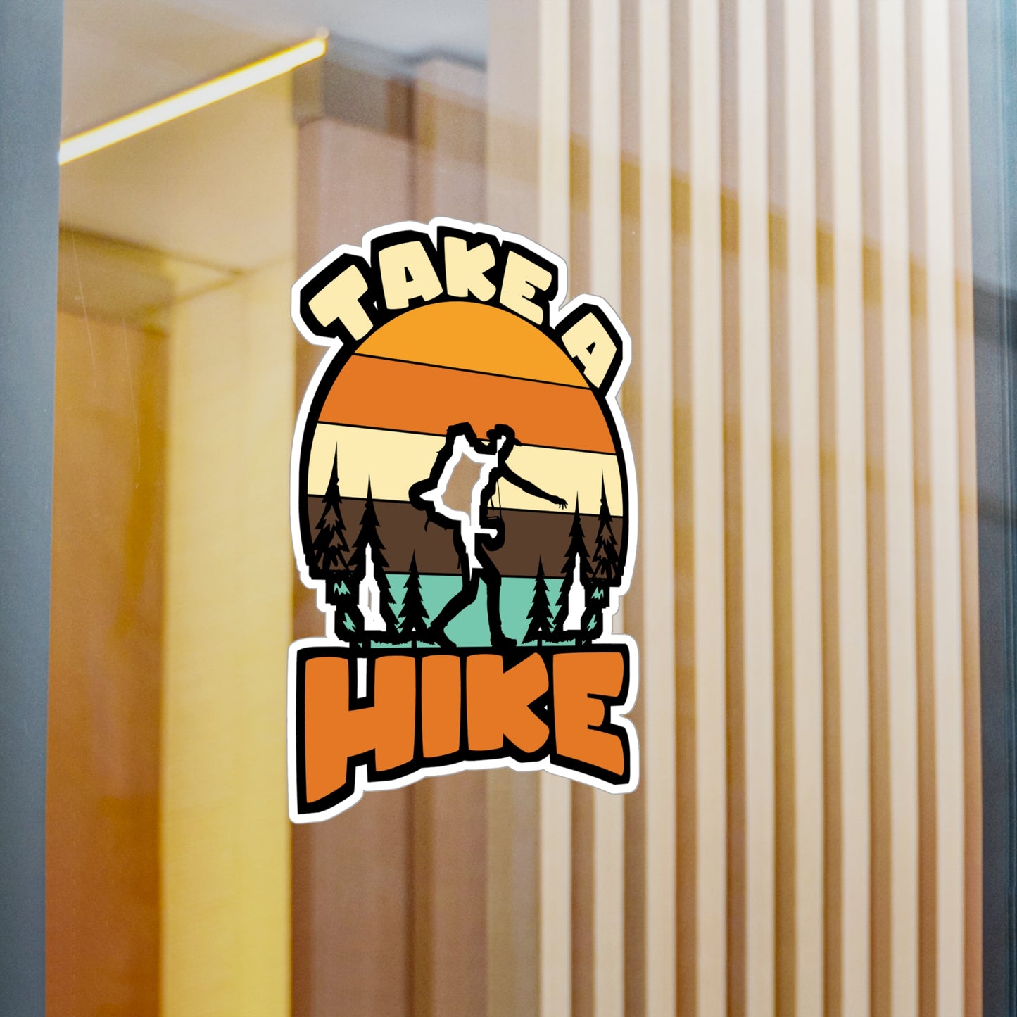 Take A Hike - Hiking Sticker for Laptop Sticker. Water Bottle Sticker, Vinyl Hiker quote Decal - Hiking Gift