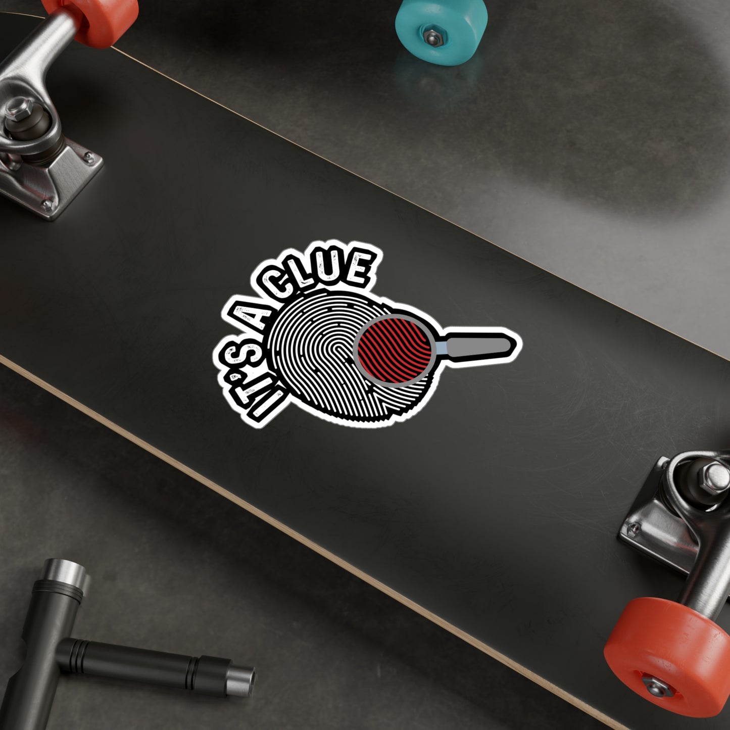It's A Clue | Detective Sticker | Spying Decals | Investigator Laptop Sticker | Detective Gift | Spying Gift