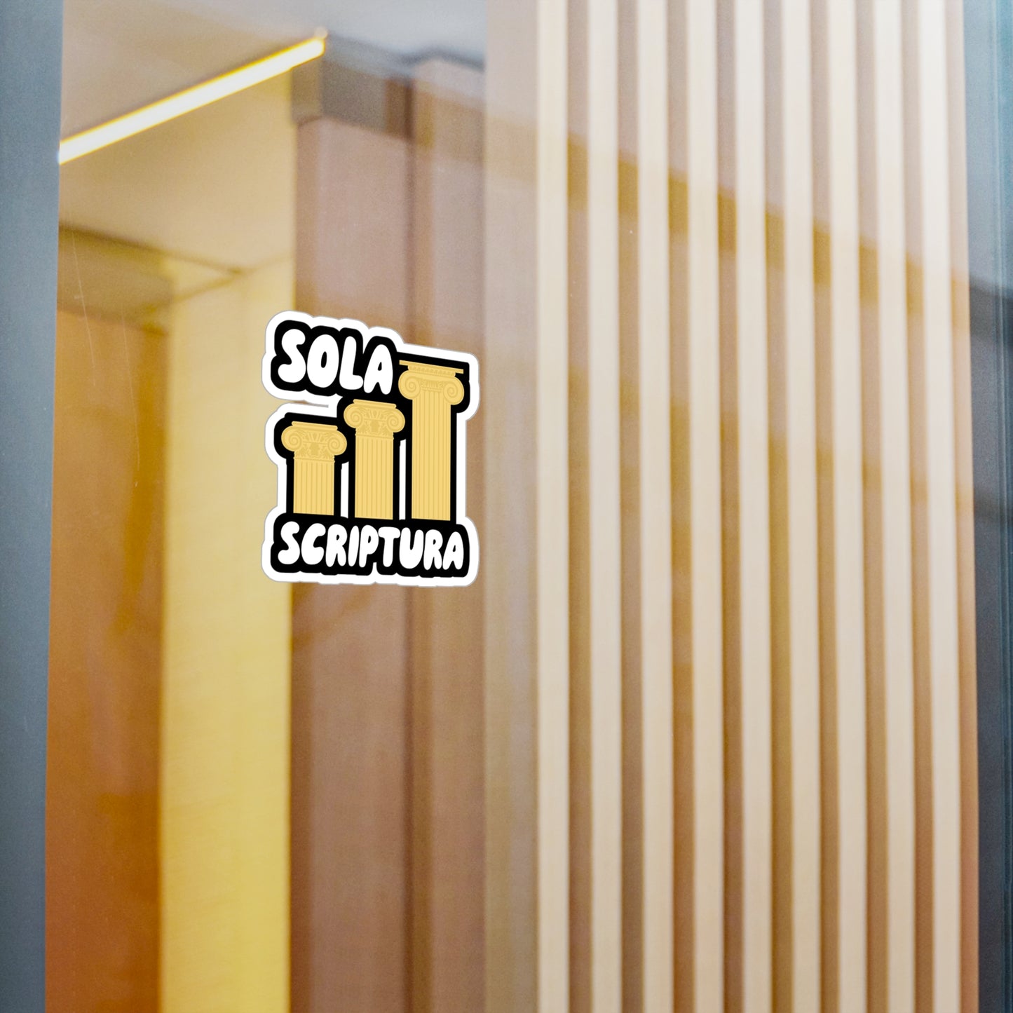 Sola Scriptura - Theology Sticker for Wall, Laptop, Window, Truck, Car Theology Gift Vinyl Christian Decal Sticker