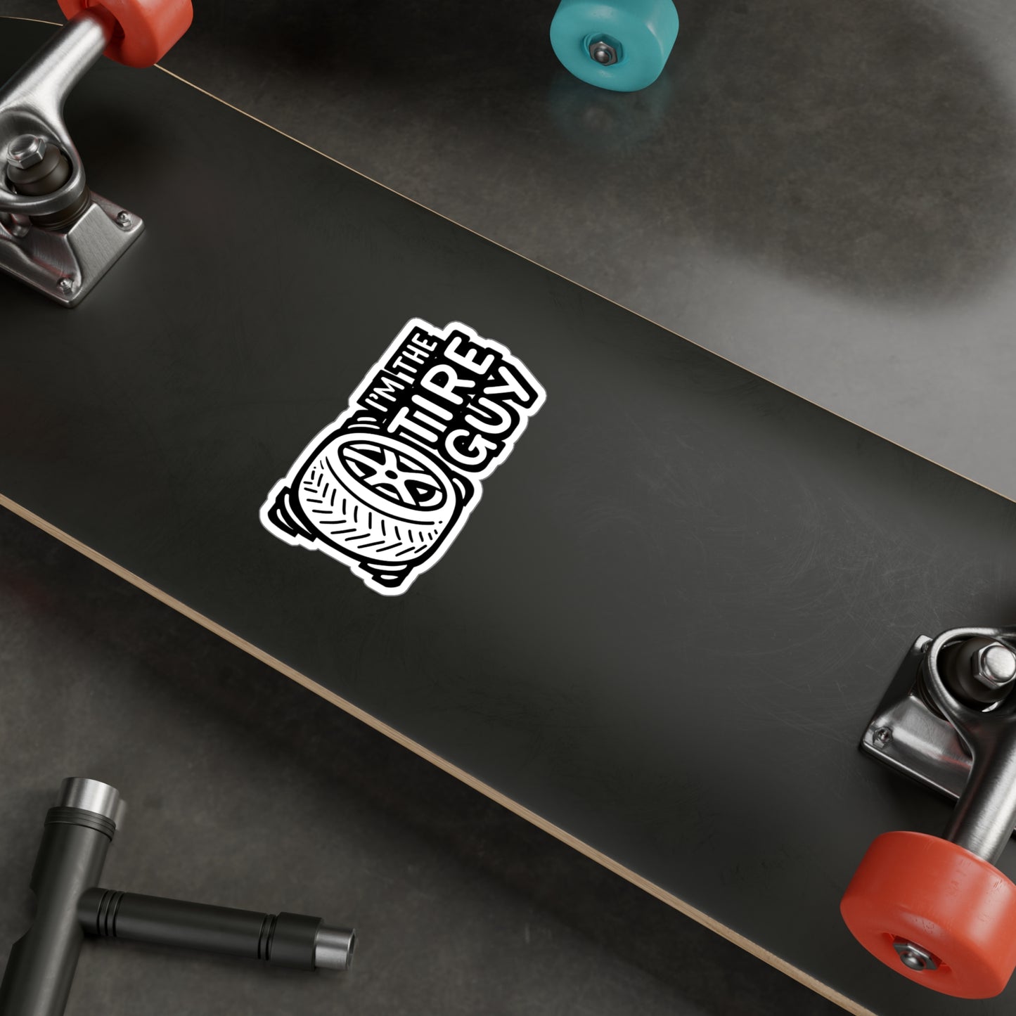 I'm The Tire Guy - Mechanic Sticker for Laptop Sticker. Water Bottle Sticker, Vinyl Garage Decal - Mechanic Gift