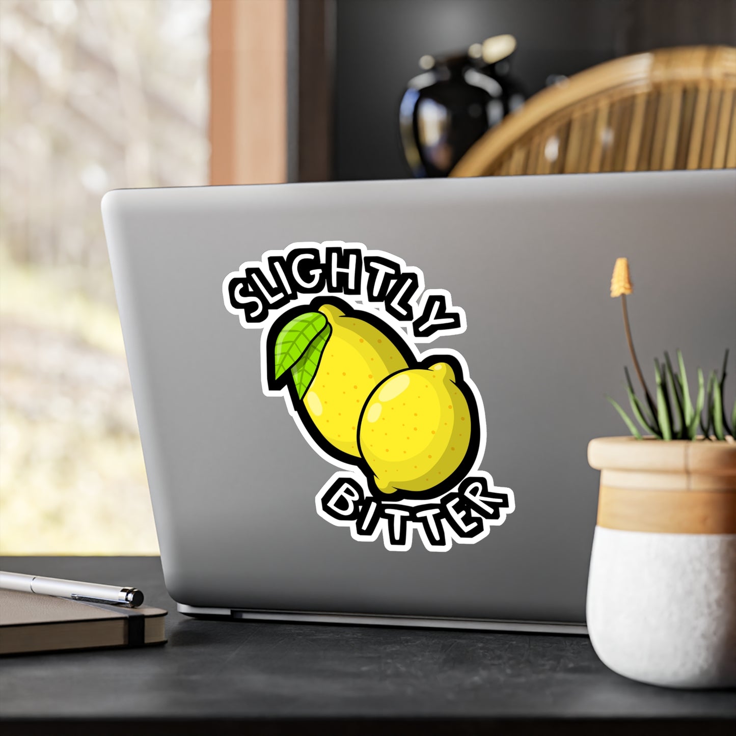 Slightly Bitter | Lemonade Sticker | Lemon Decals | Squeazy Laptop Sticker | Lemonade Gift | Lemon Gift