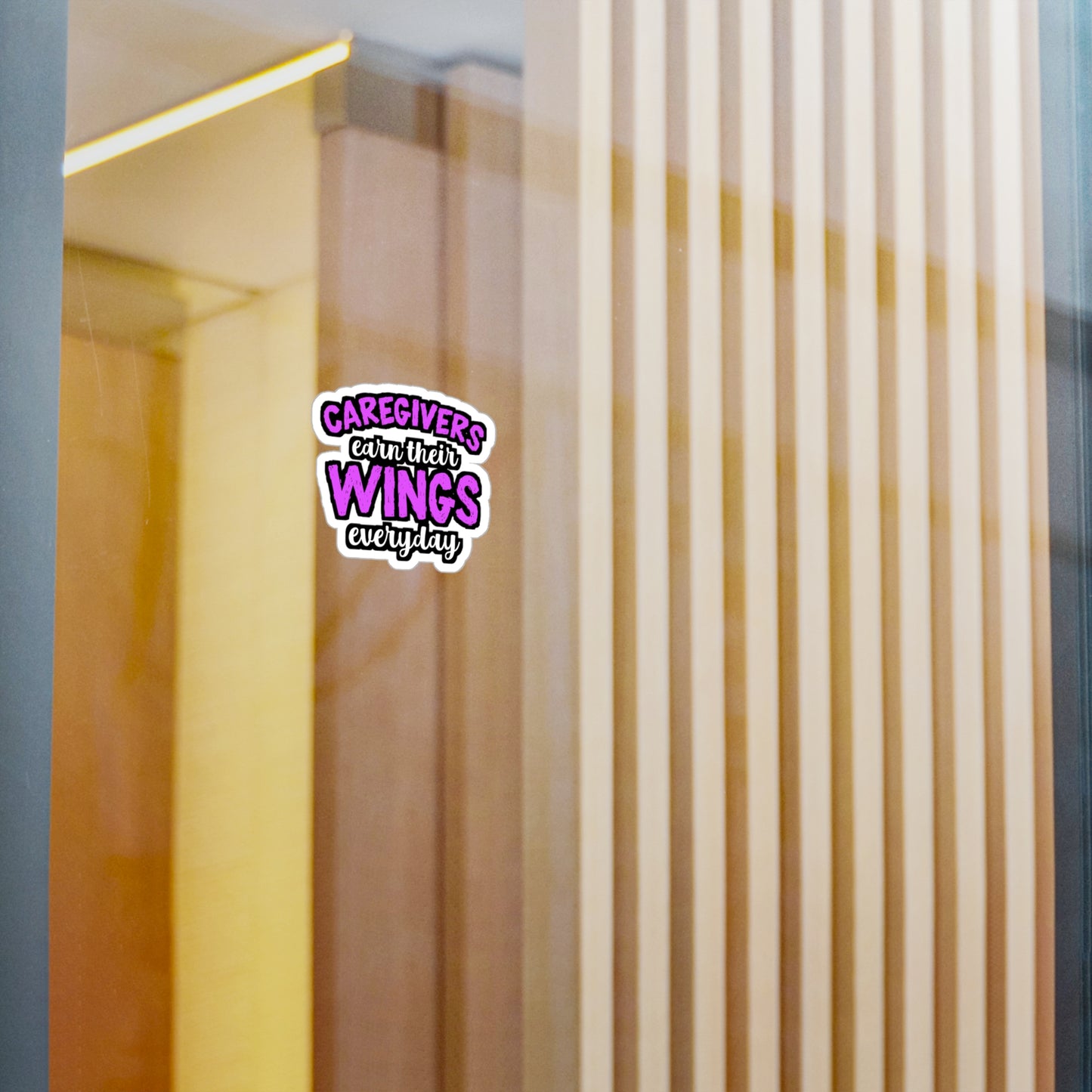 Caregivers Earn Their Wings Everyday | Nurse Sticker | Caregiver Decals | Nursing-student Laptop Sticker | Nurse Gift | Caregiver Gift