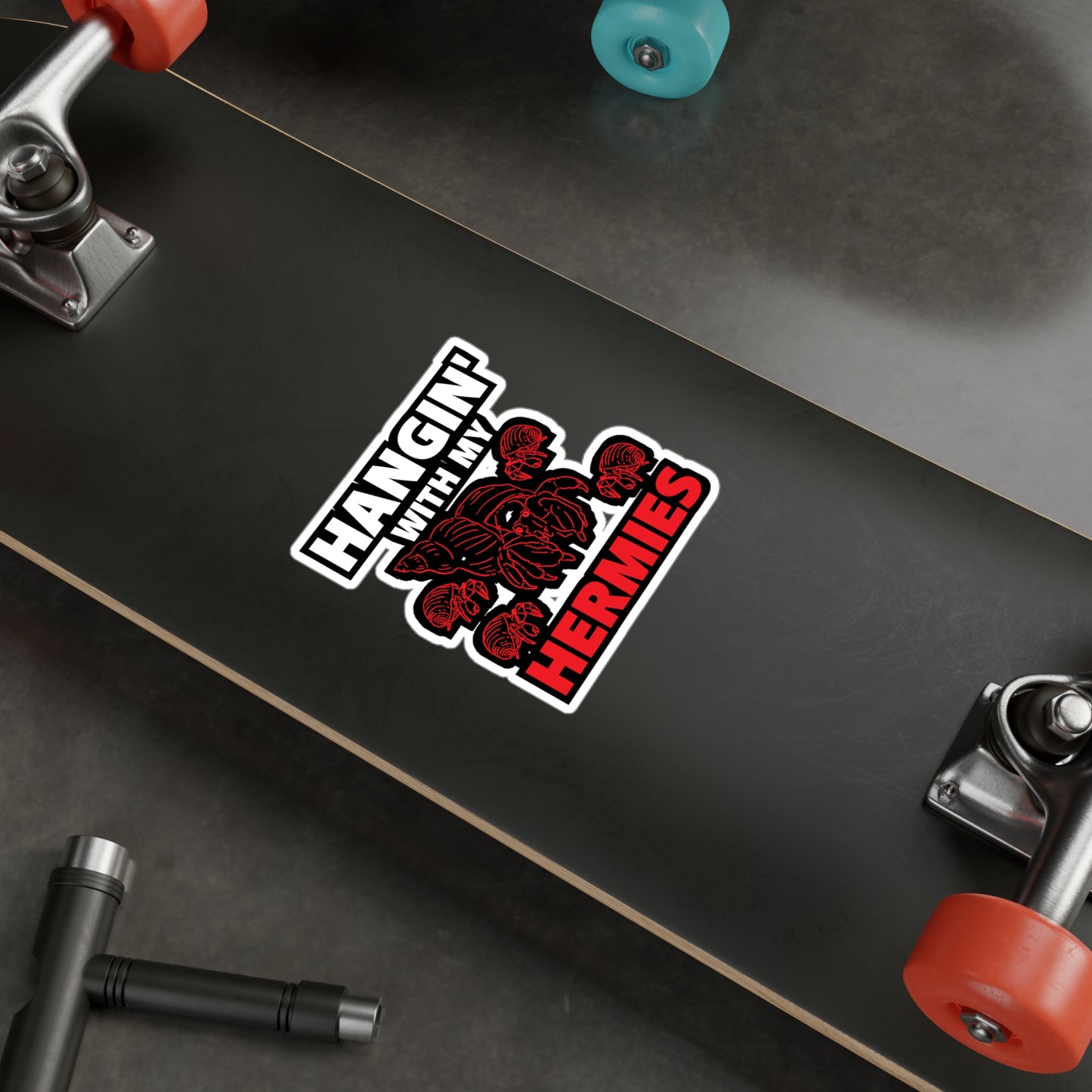 Hangin' With My Hermies - Hermit Sticker for Laptop Sticker. Water Bottle Sticker, Vinyl Hermies Decal - Hermit Gift