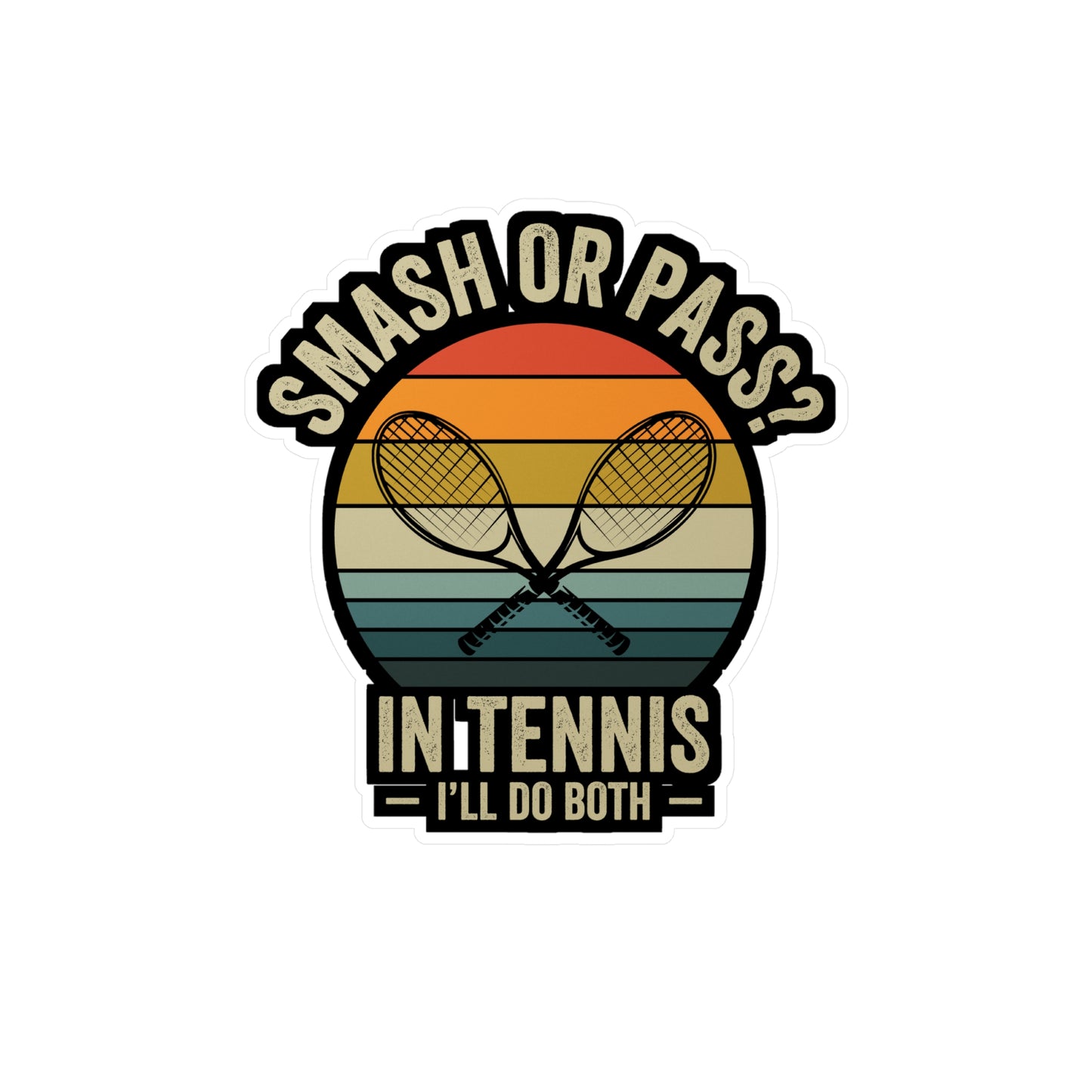 They Call Me Ace Because You Just Got Served - Padel Sticker for Laptop Sticker. Water Bottle Sticker, Vinyl Padel court Decal - Padel Gift