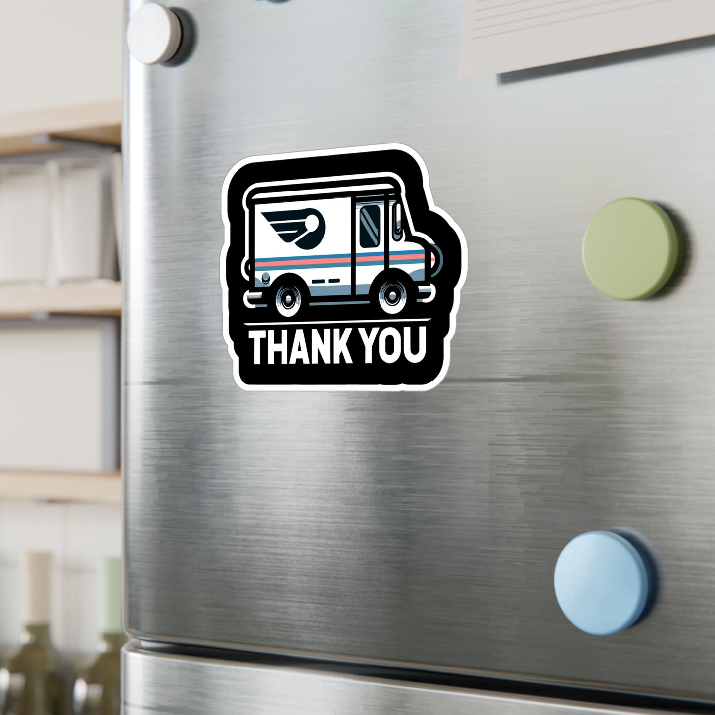 Thank You - Postal worker Sticker for Laptop Sticker. Water Bottle Sticker, Vinyl Funny postal worker Decal - Postal worker Gift